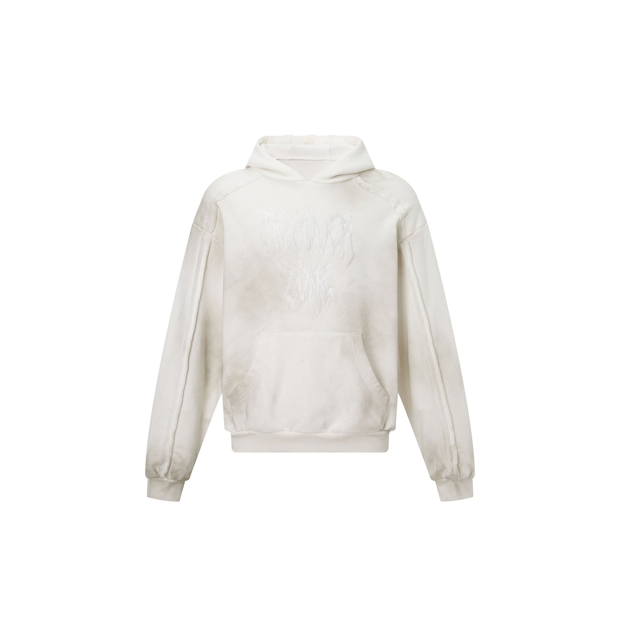 RECOVER ZONE LOGO Embroidered Dirty Wash Hoodie, premium urban and streetwear designers apparel on PROJECTISR.com, RECOVER ZONE