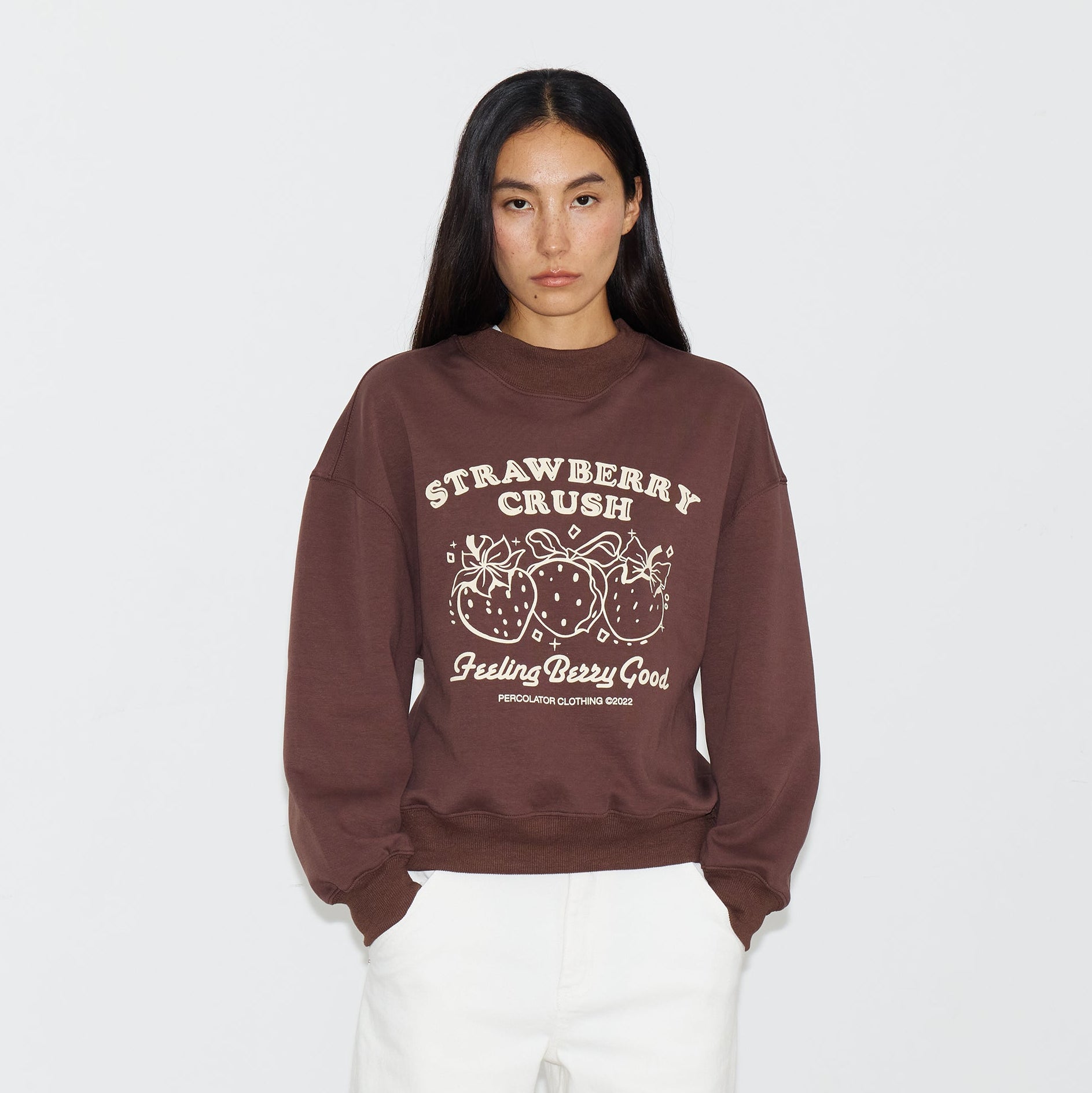 PCLA Retro Strawberry Crush Graphic Pullover