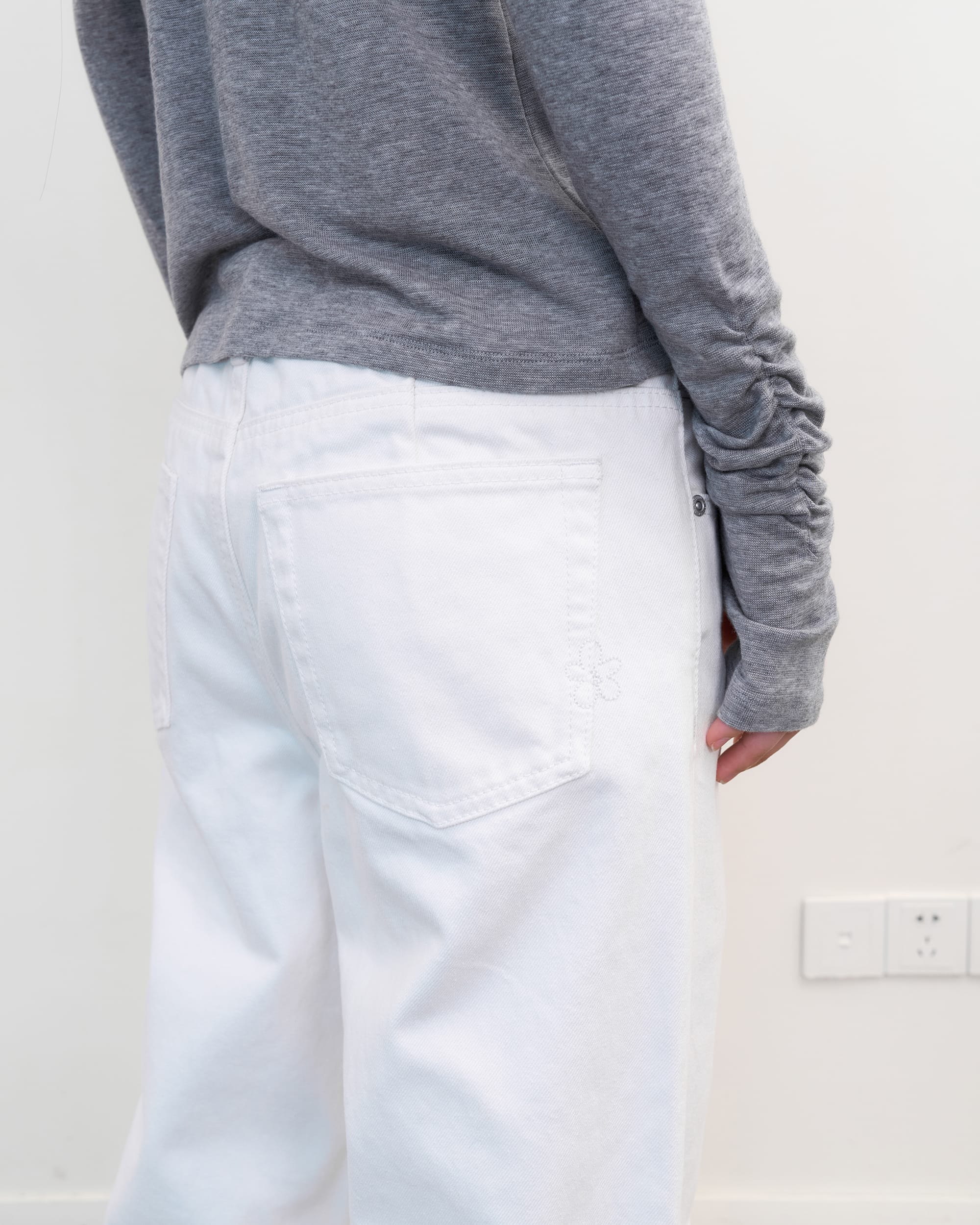 NEVERSEEZ Narrow-Selvedge Straight-Leg Jeans