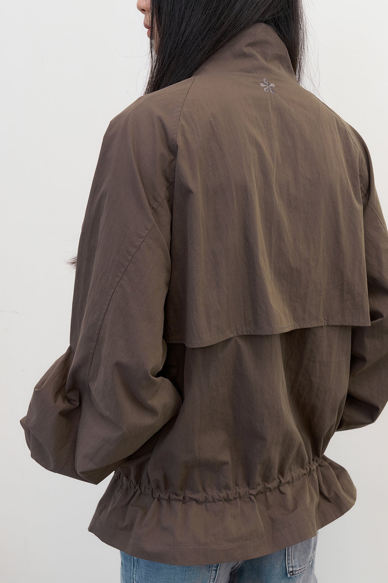 NEVERSEEZ Storm-Flap Drawstring Utility Jacket