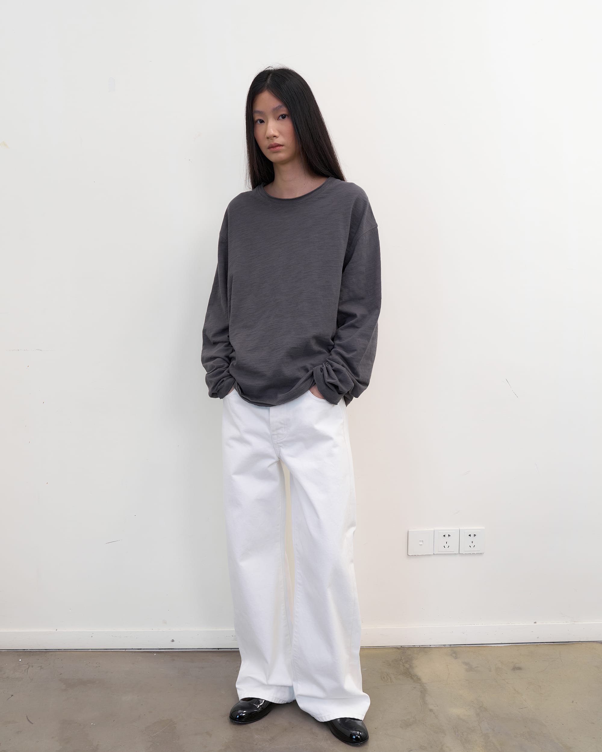 NEVERSEEZ Narrow-Selvedge Straight-Leg Jeans