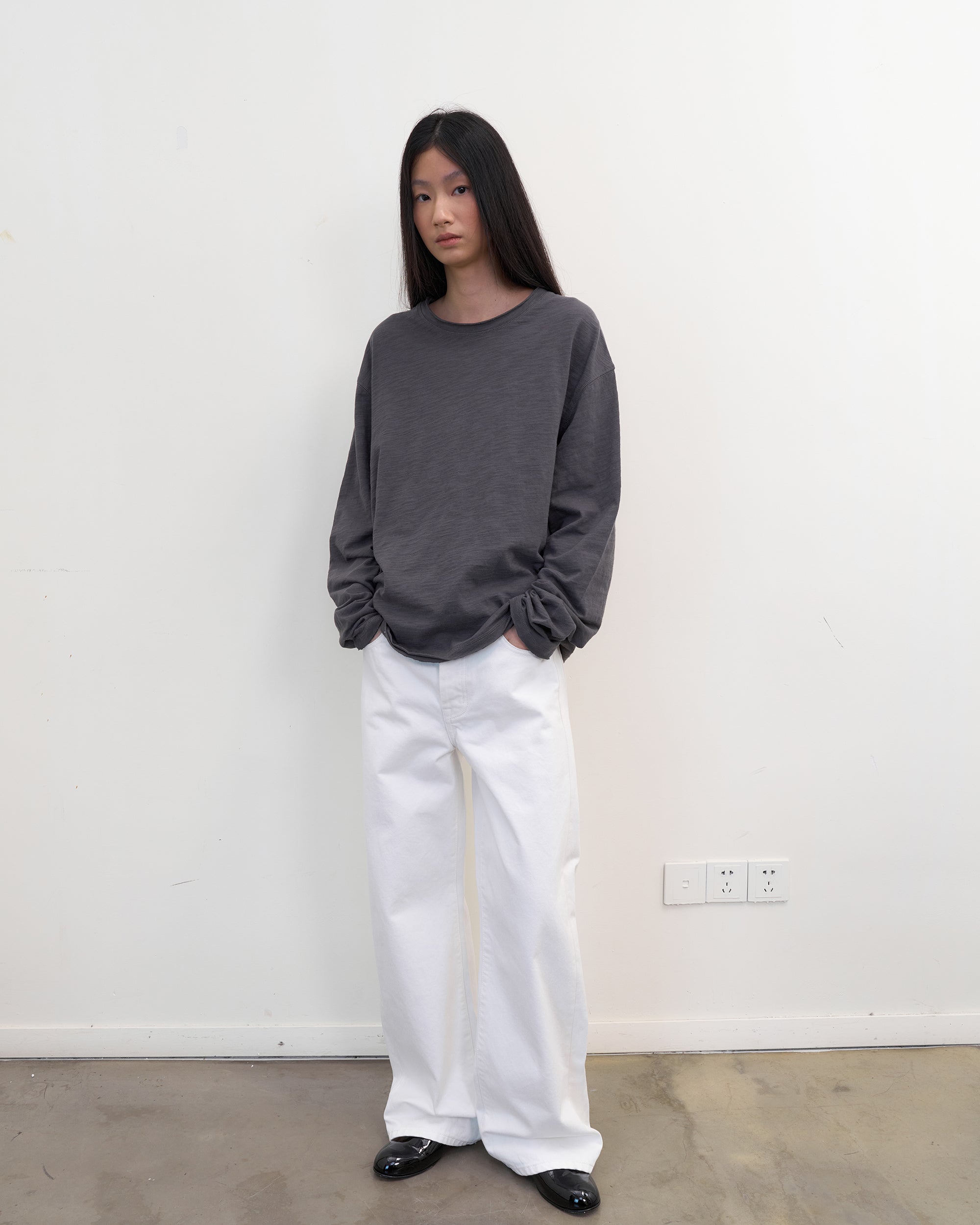 NEVERSEEZ Narrow-Selvedge Straight-Leg Jeans