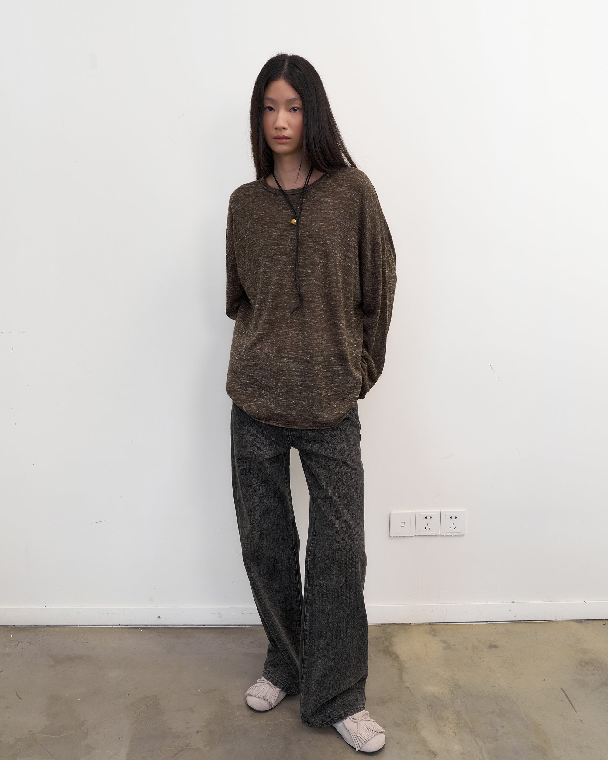 NEVERSEEZ Retro Washed Straight-Leg Jeans