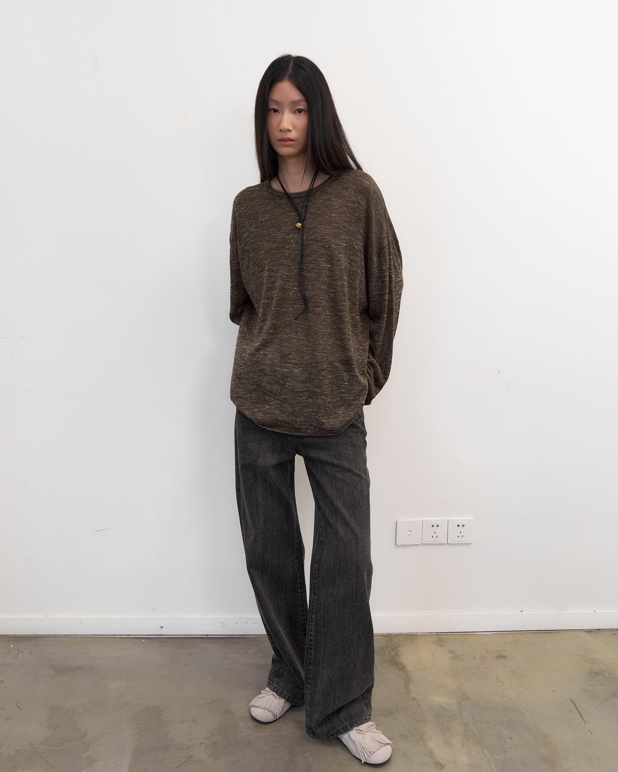 NEVERSEEZ Retro Washed Straight-Leg Jeans