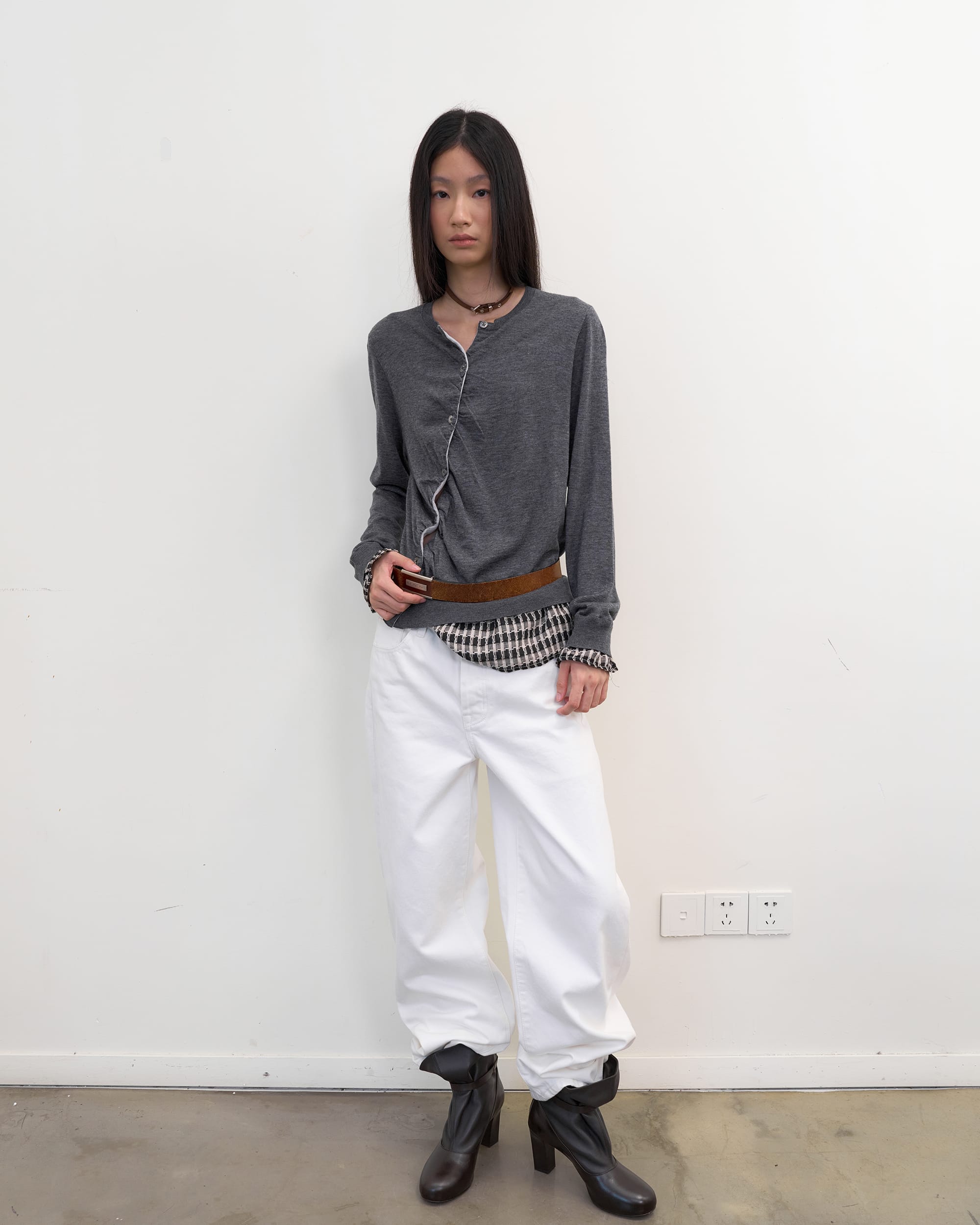NEVERSEEZ Narrow-Selvedge Straight-Leg Jeans