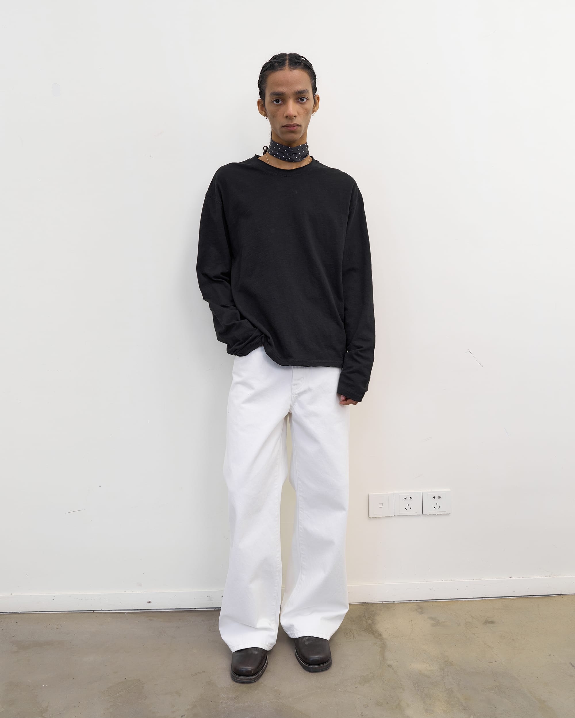 NEVERSEEZ Narrow-Selvedge Straight-Leg Jeans