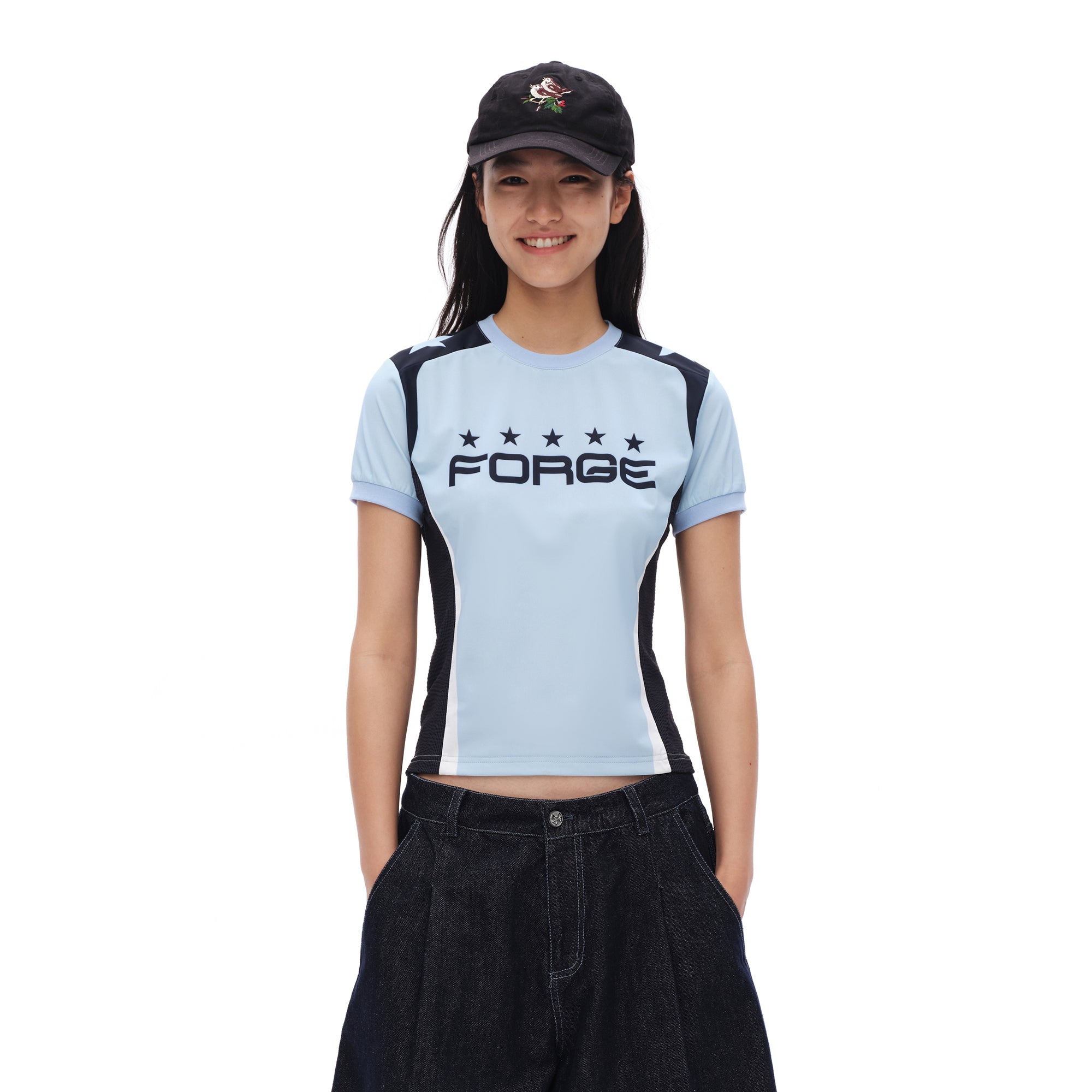 OINIMI Retro Athletic Graphic Raglan T-Shirt