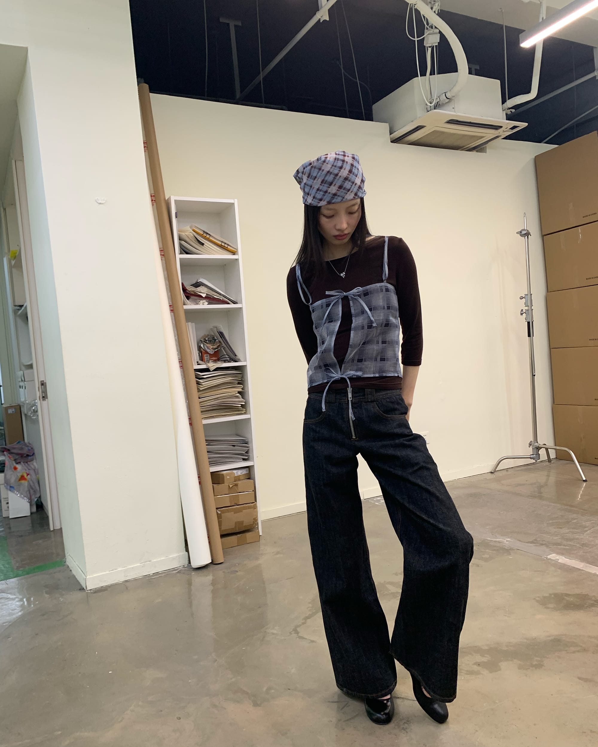 NEVERSEEZ Raw Selvedge Curved-Leg Jeans