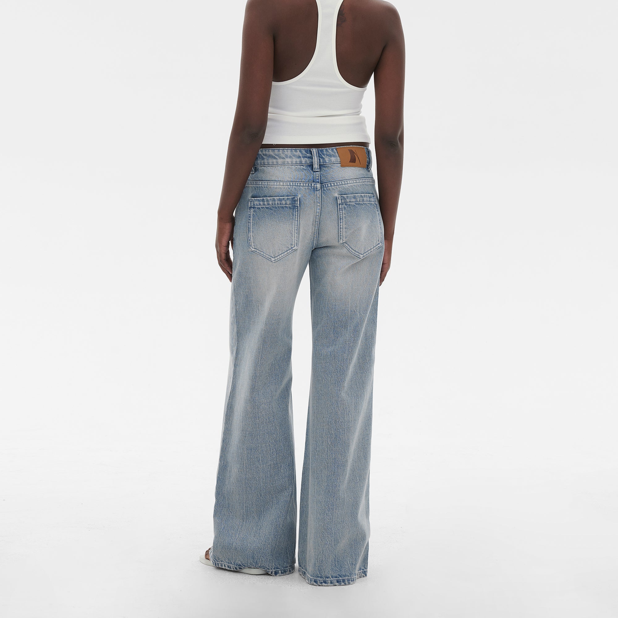 COMMAND N Retro Washed Micro-Flare Jeans