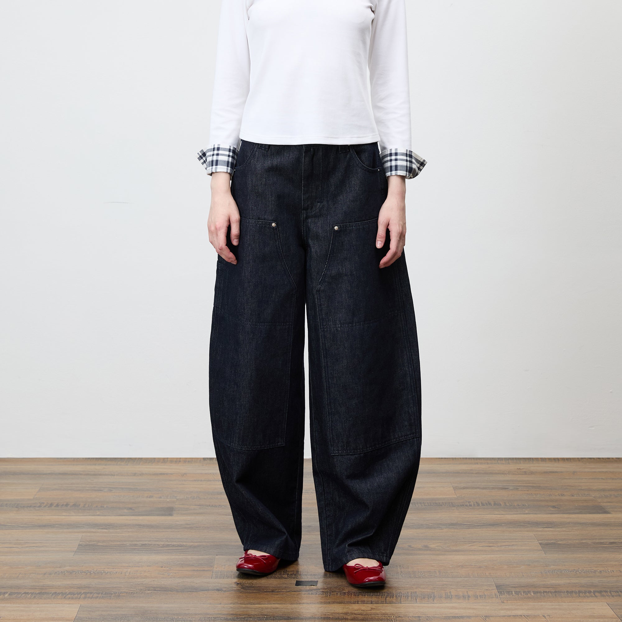 COMMAND N Utility Curved Denim Pants