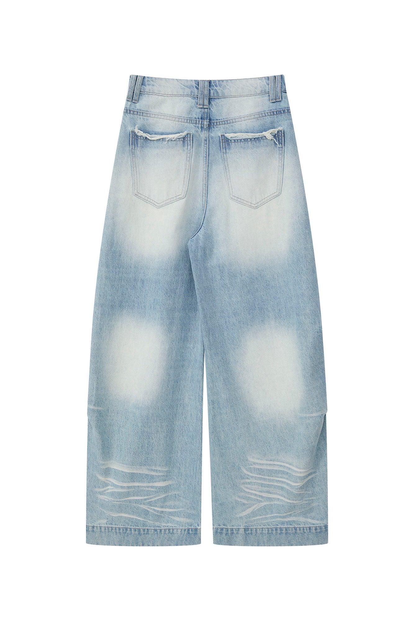 SOFITTE Whisker Washed Oversized Jeans