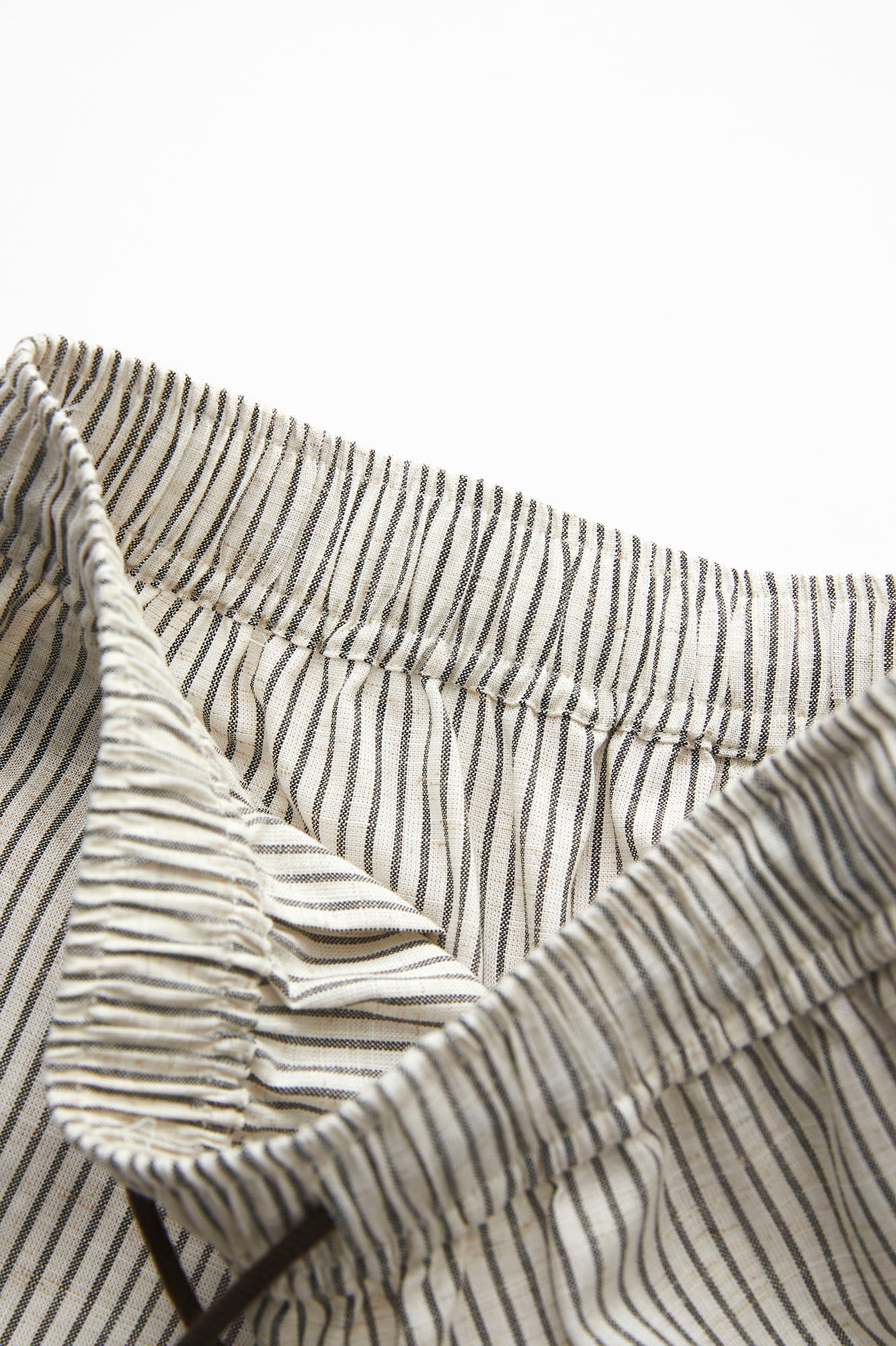 SOFITTE Striped Embroidered Tencel-Linen Shorts