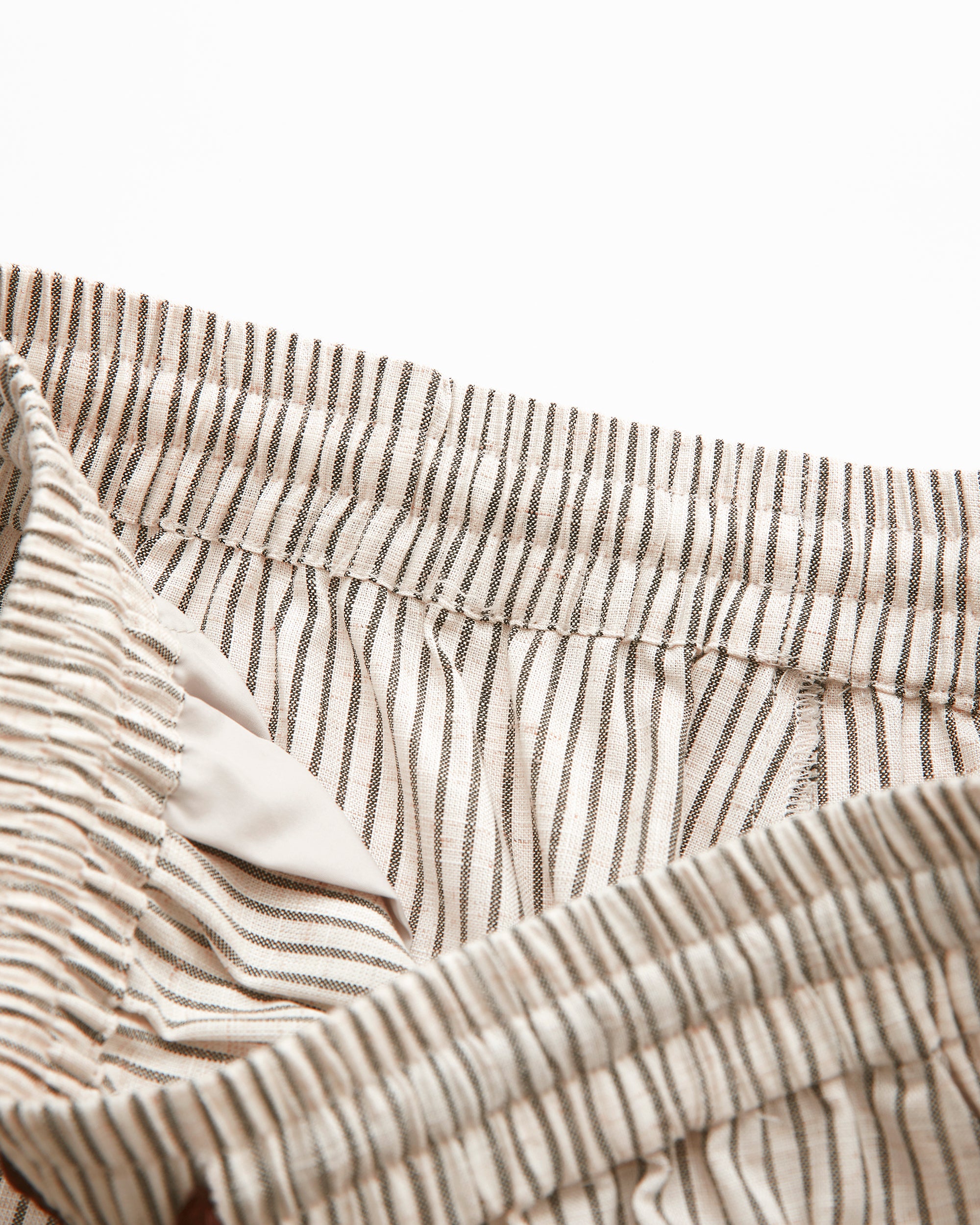 SOFITTE Retro Embroidered Drawstring Striped Pants