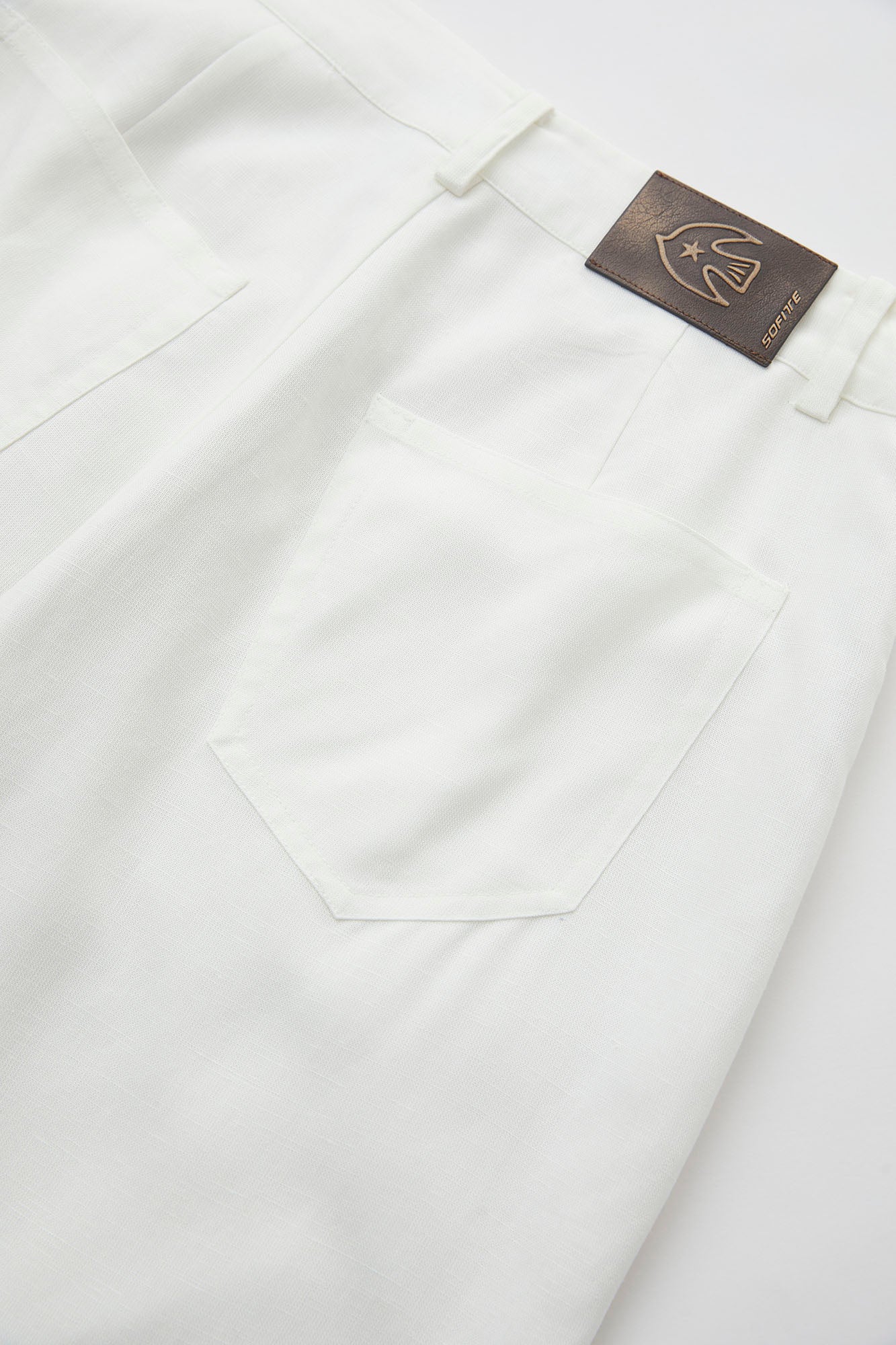 SOFITTE Essential Tencel-Linen Patch Straight-Leg Pants