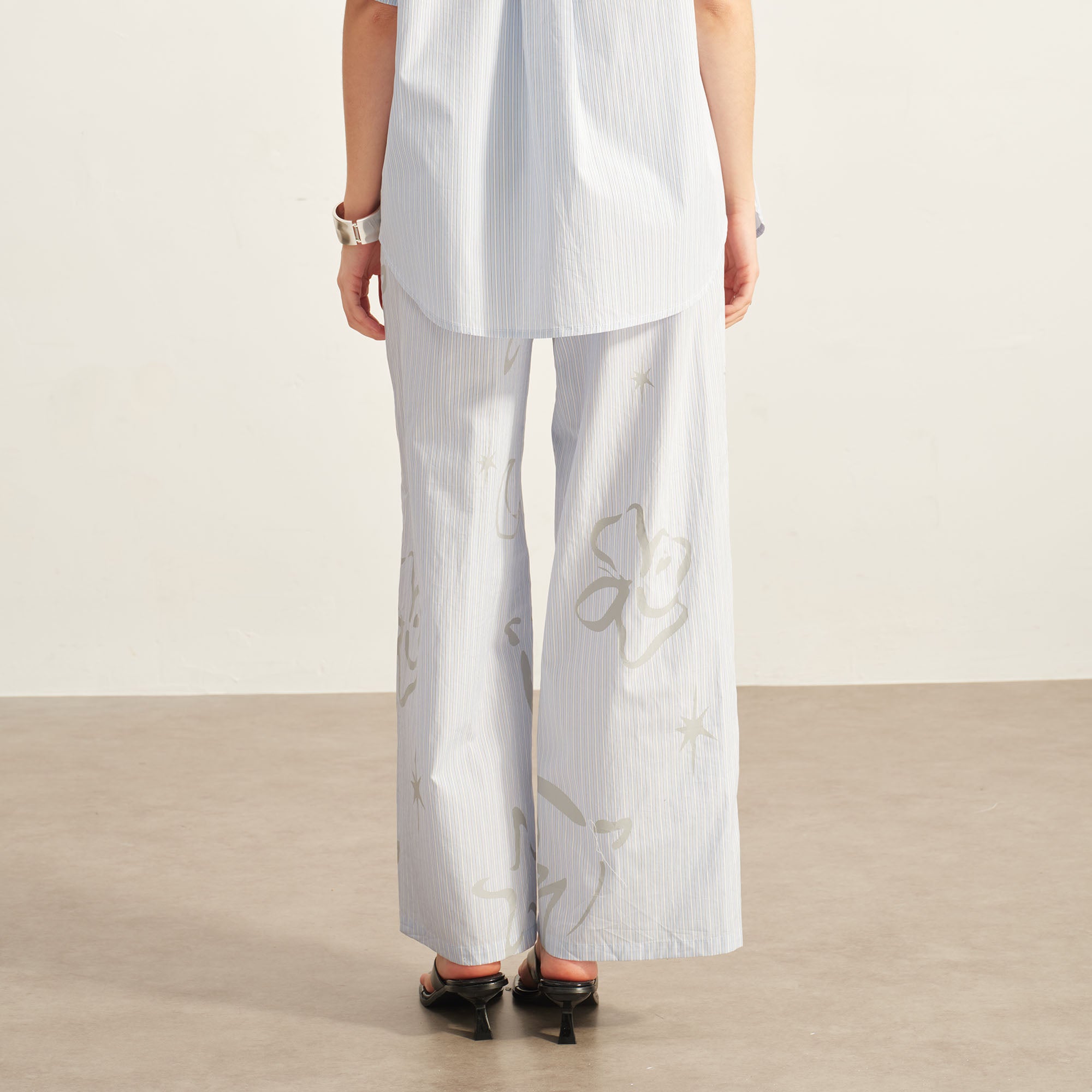 SOFITTE Striped Graphic Straight-Leg Pants