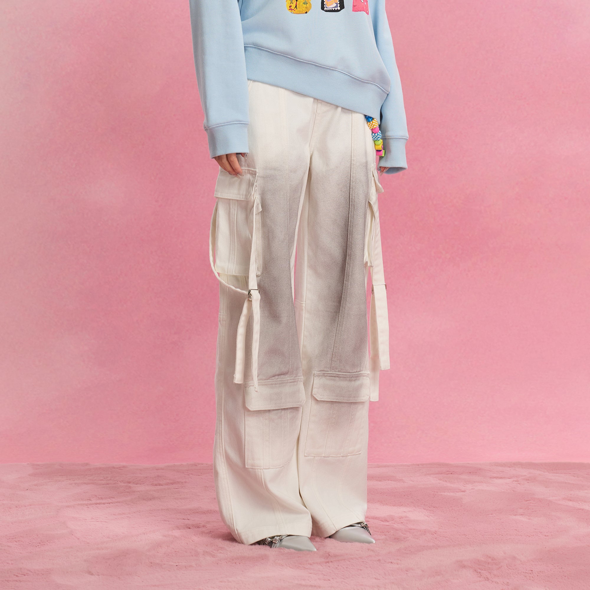 SOFITTE Dirty Fade Utility Strap Cargo Pants