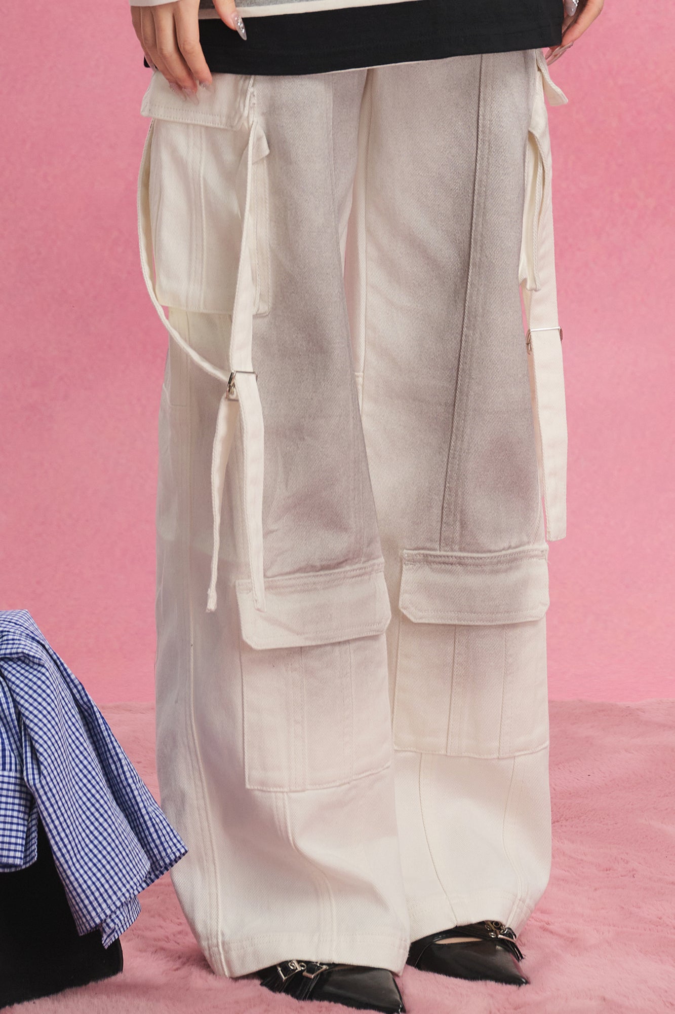 SOFITTE Dirty Fade Utility Strap Cargo Pants