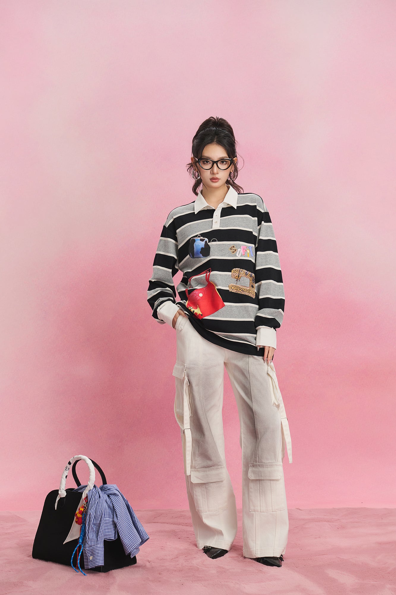 SOFITTE Dirty Fade Utility Strap Cargo Pants