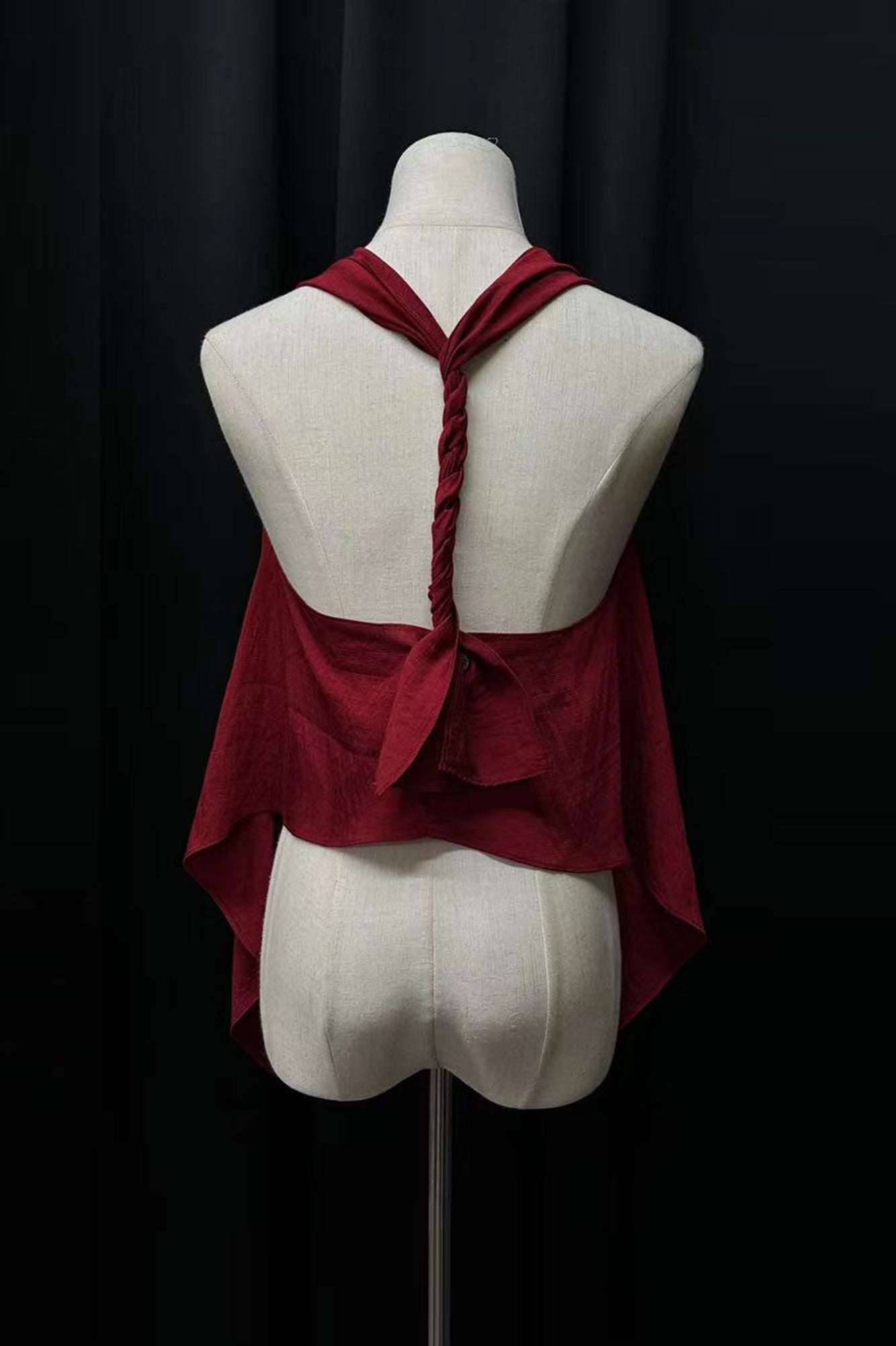 WUHEYIZUO Convertible Draped Halter Top