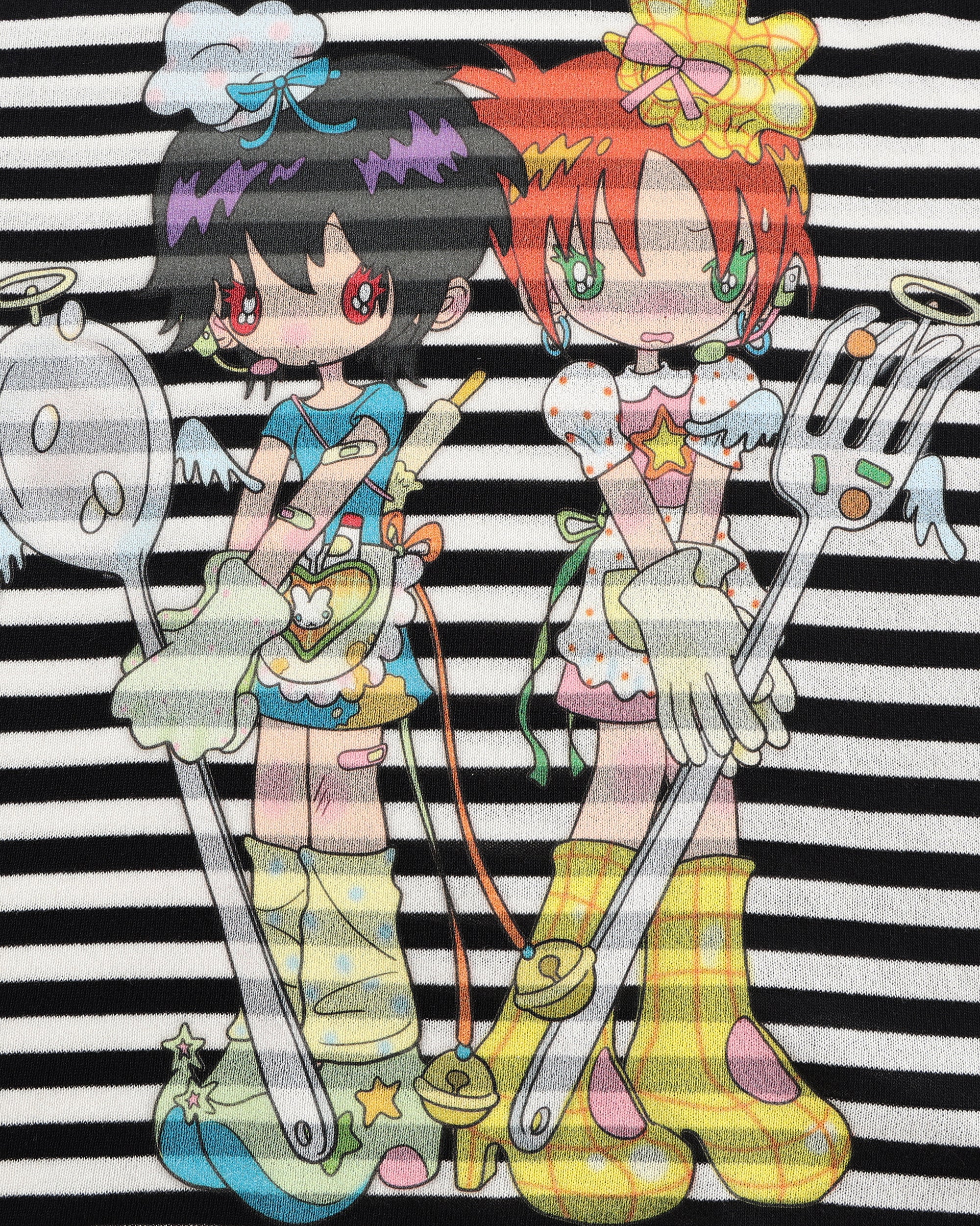 HAVEAMEAL x Sunonebird Retro Striped Illustrated Knit Pullover