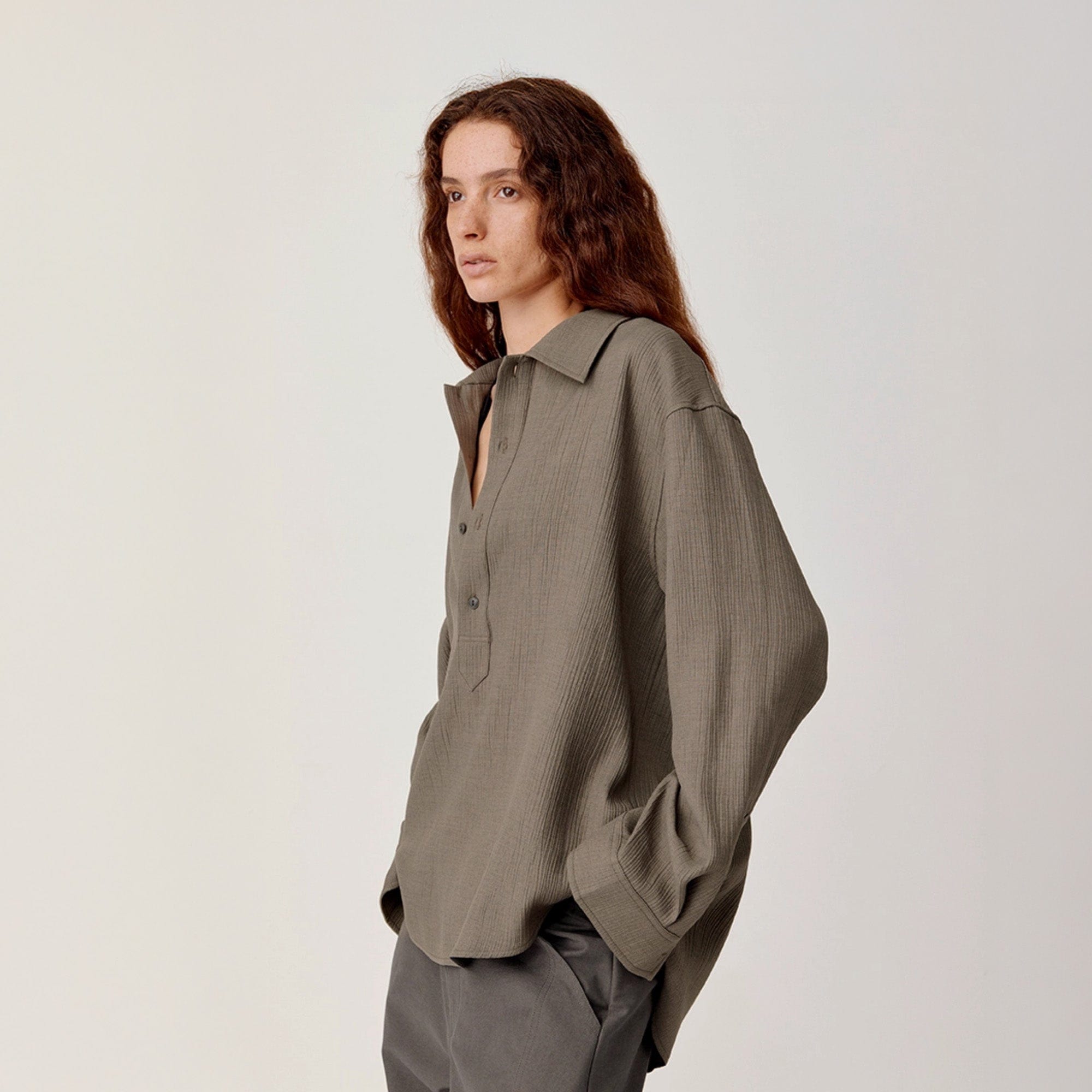OPICLOTH Essential Crinkled Pullover, premium urban and streetwear designers apparel on PROJECTISR.com, OPICLOTH