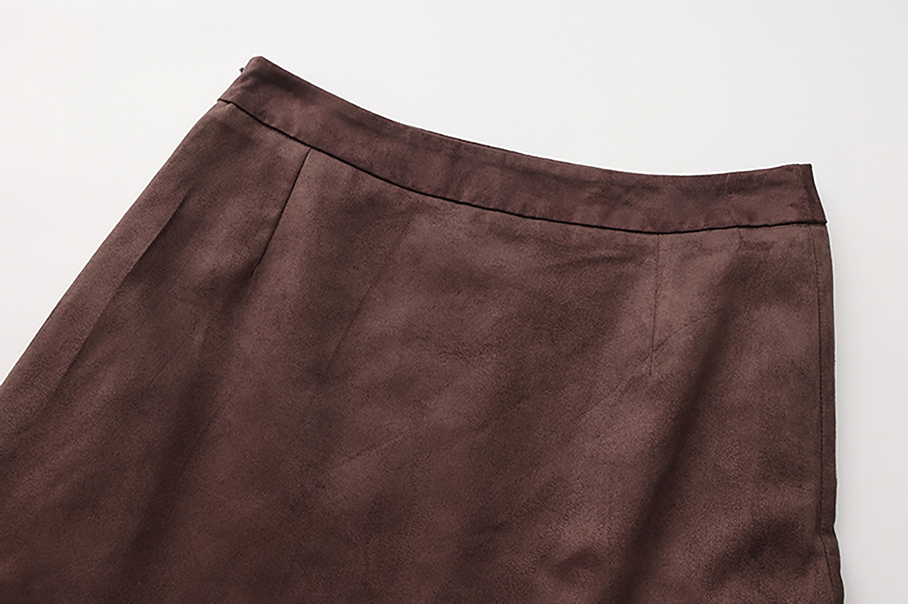 NOESE Asymmetrical Spliced Plaid-Lace Layered Ruffle Skirt