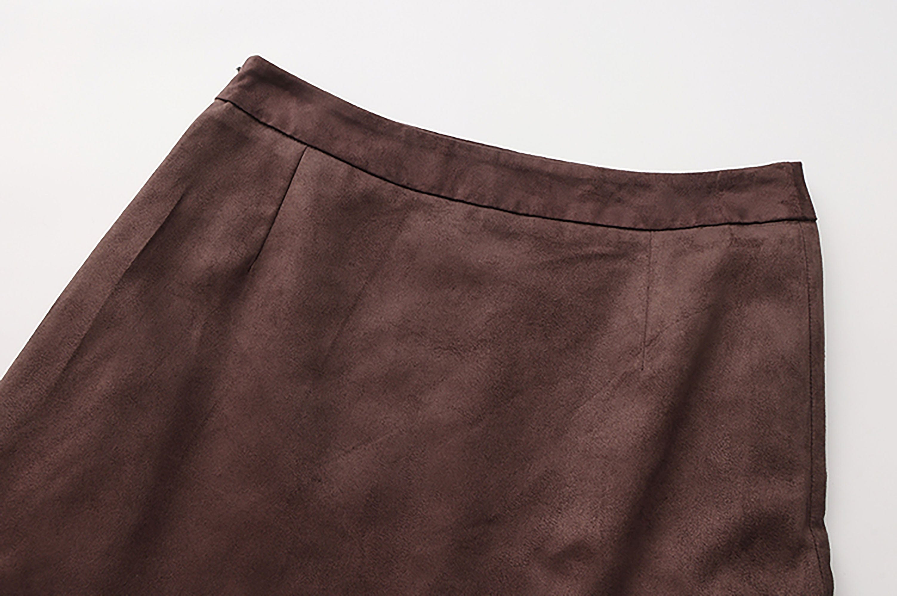 NOESE Asymmetrical Spliced Plaid-Lace Layered Ruffle Skirt