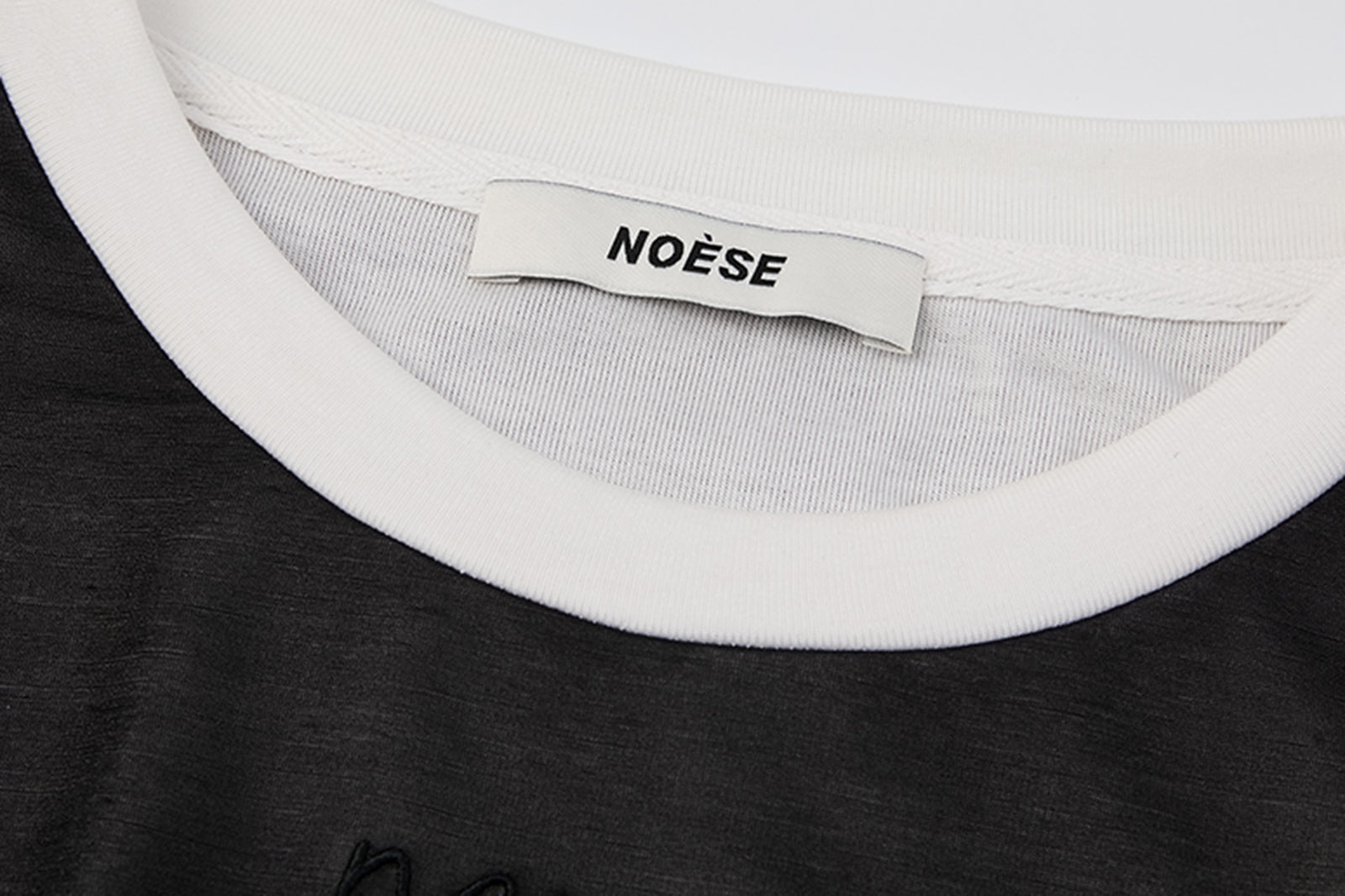 NOESE Sheer Ruffle Layered T-Shirt