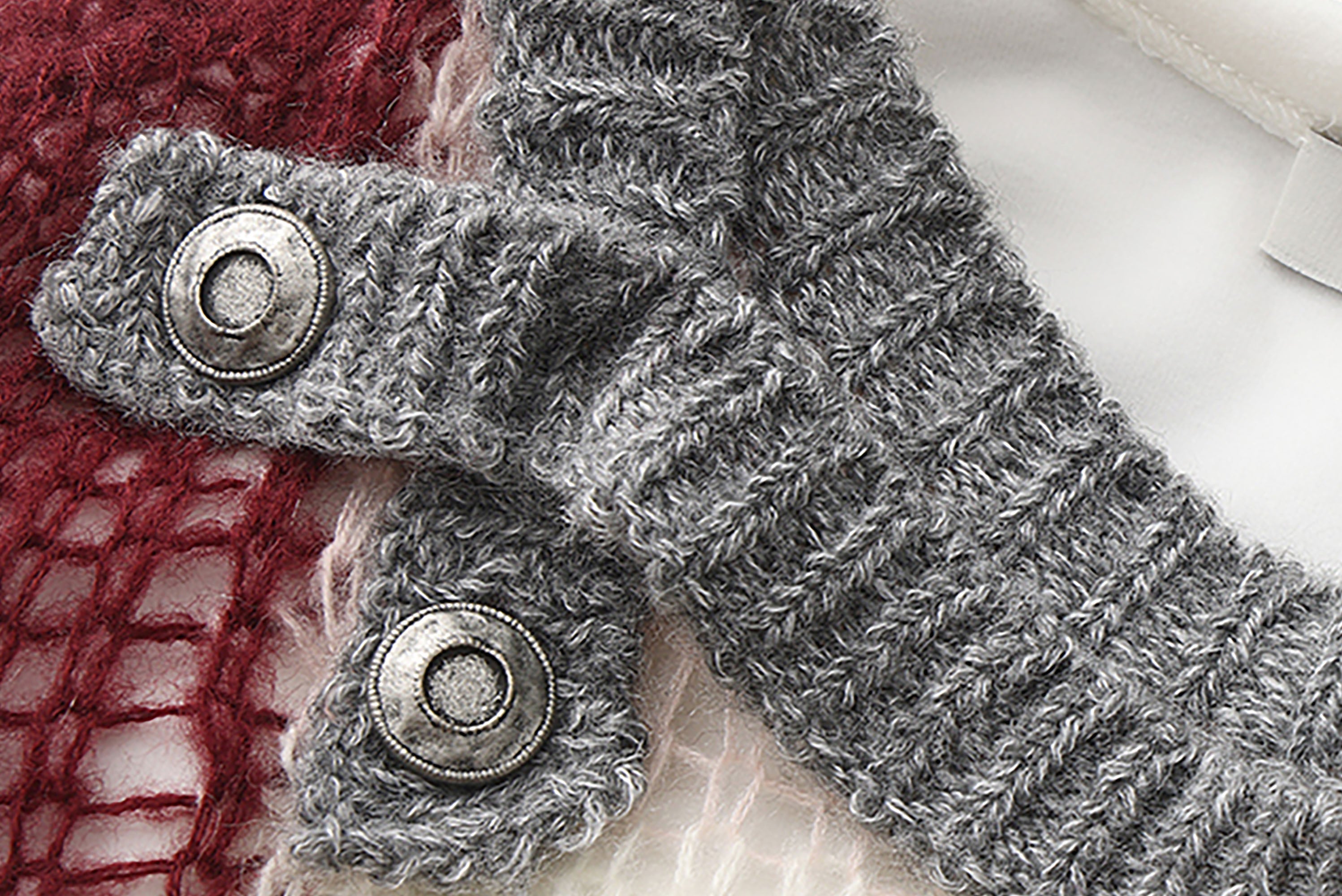 NOESE Contrast Layered-Collar Sweater