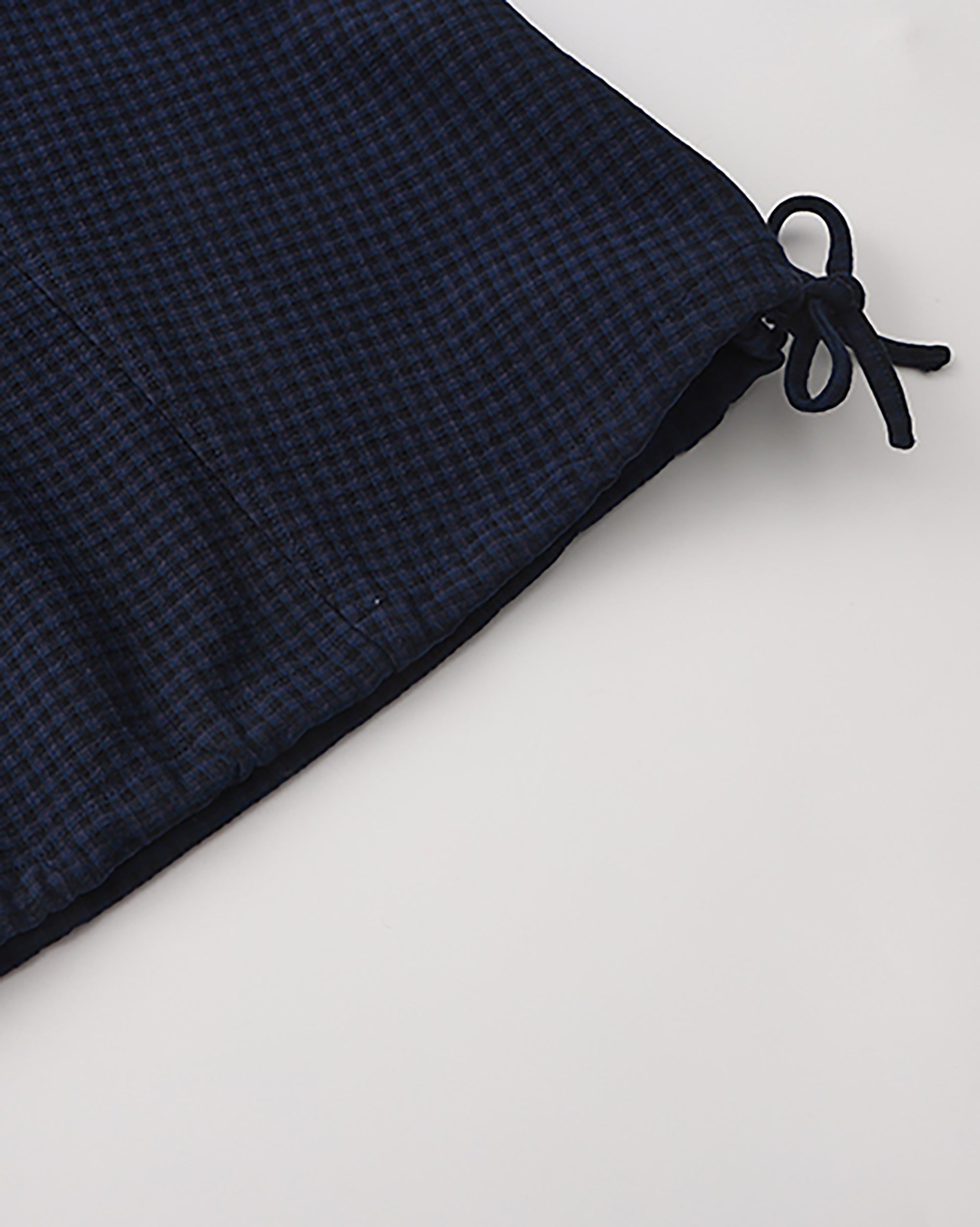 NOESE Retro Check Wool-Blend Cropped Skirt Pants