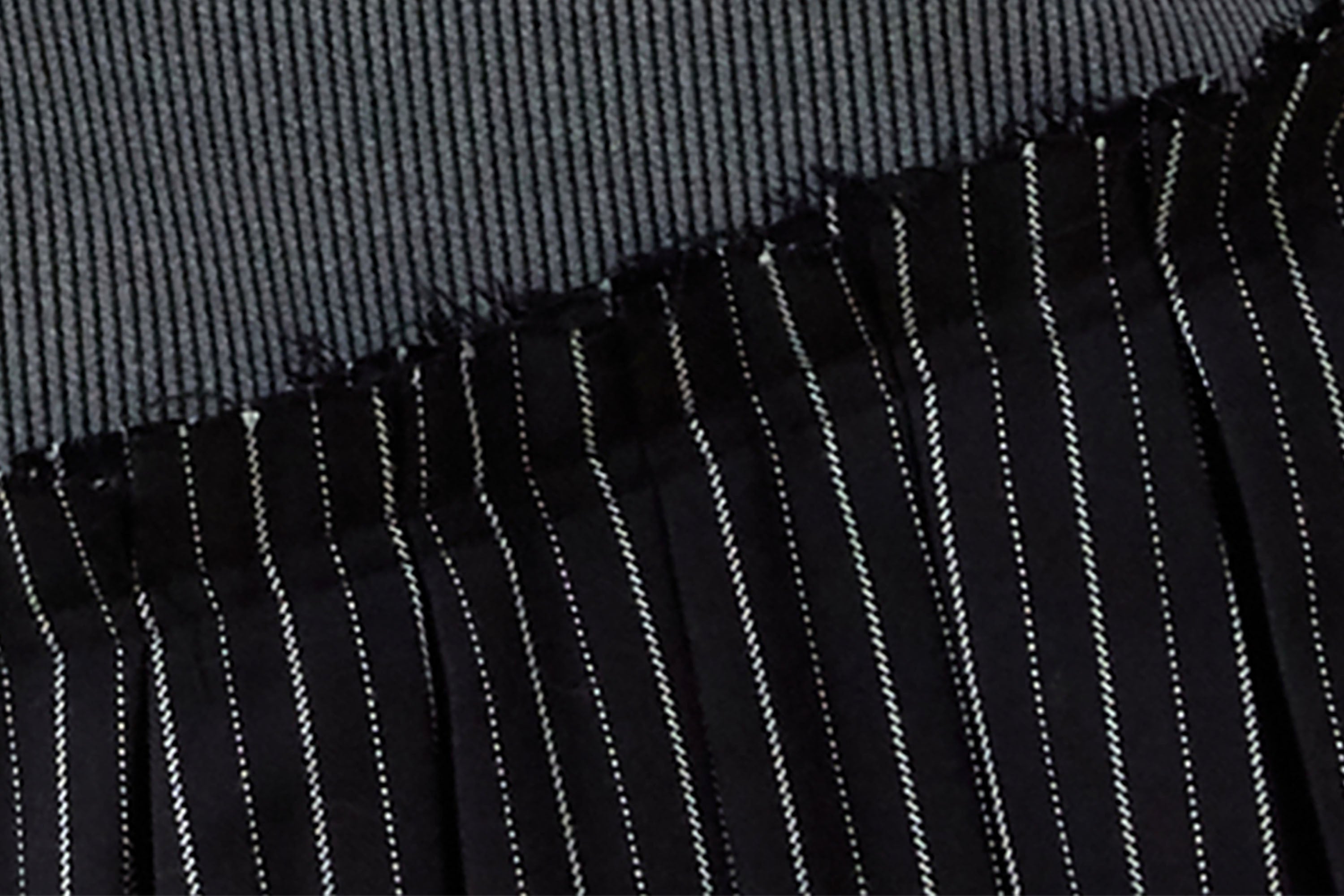 NOESE Asymmetrical Contrast Patchwork Skirt