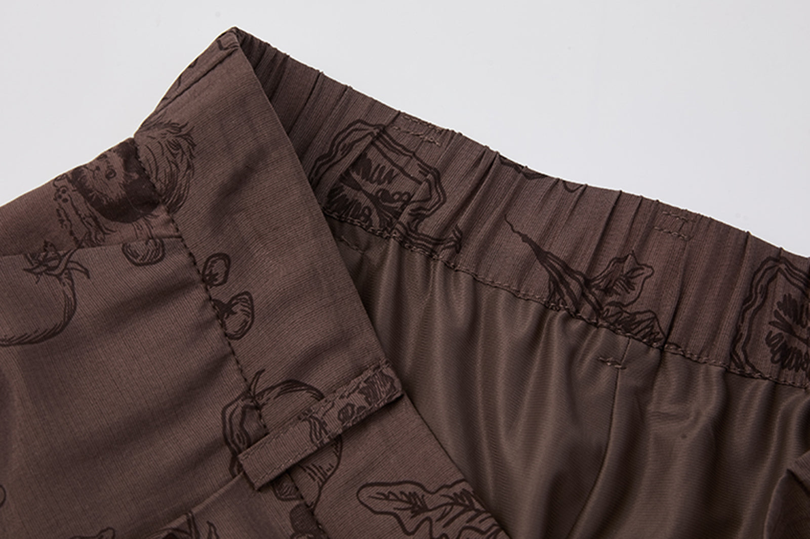 NOESE Pleated Silk-Blended Wide-Leg Pants