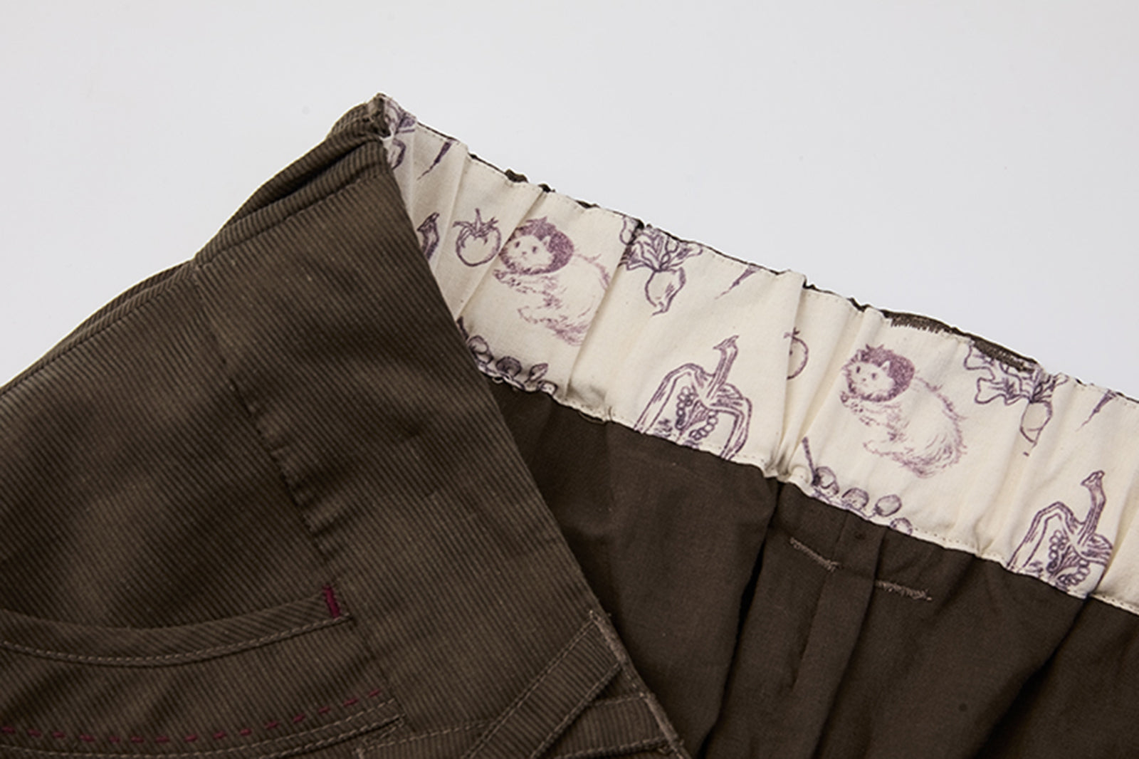 NOESE Paneled Ruched Utility Skirt
