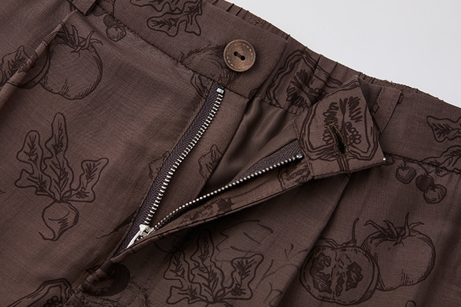 NOESE Pleated Silk-Blended Wide-Leg Pants