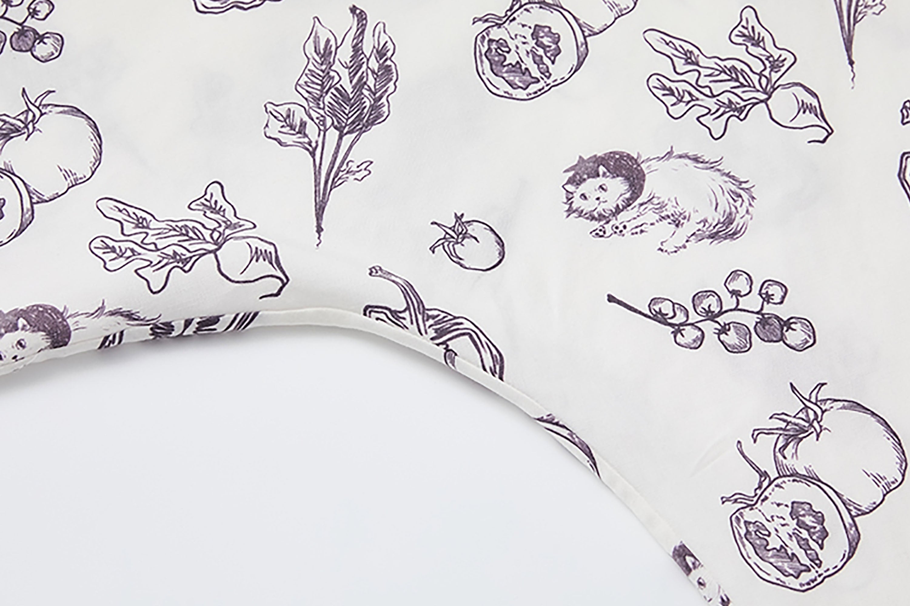 NOESE Botanical Full-Print Tie-Neck Blouse