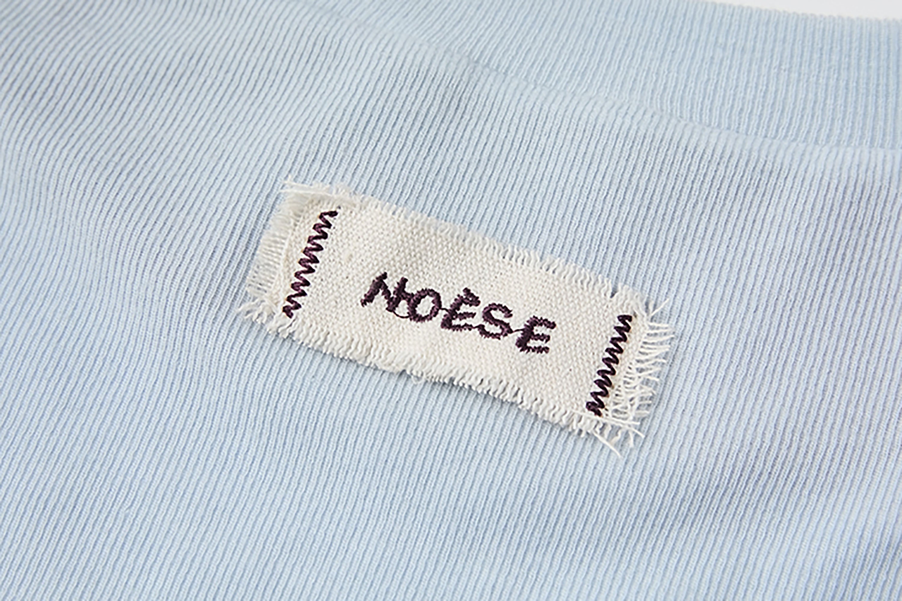 NOESE Layered Mixed-Button Long-Sleeve Tee
