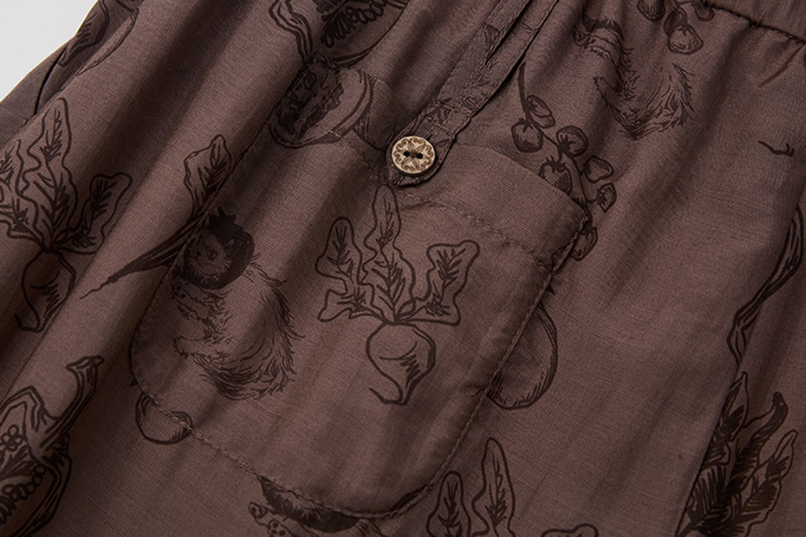 NOESE Pleated Silk-Blended Wide-Leg Pants