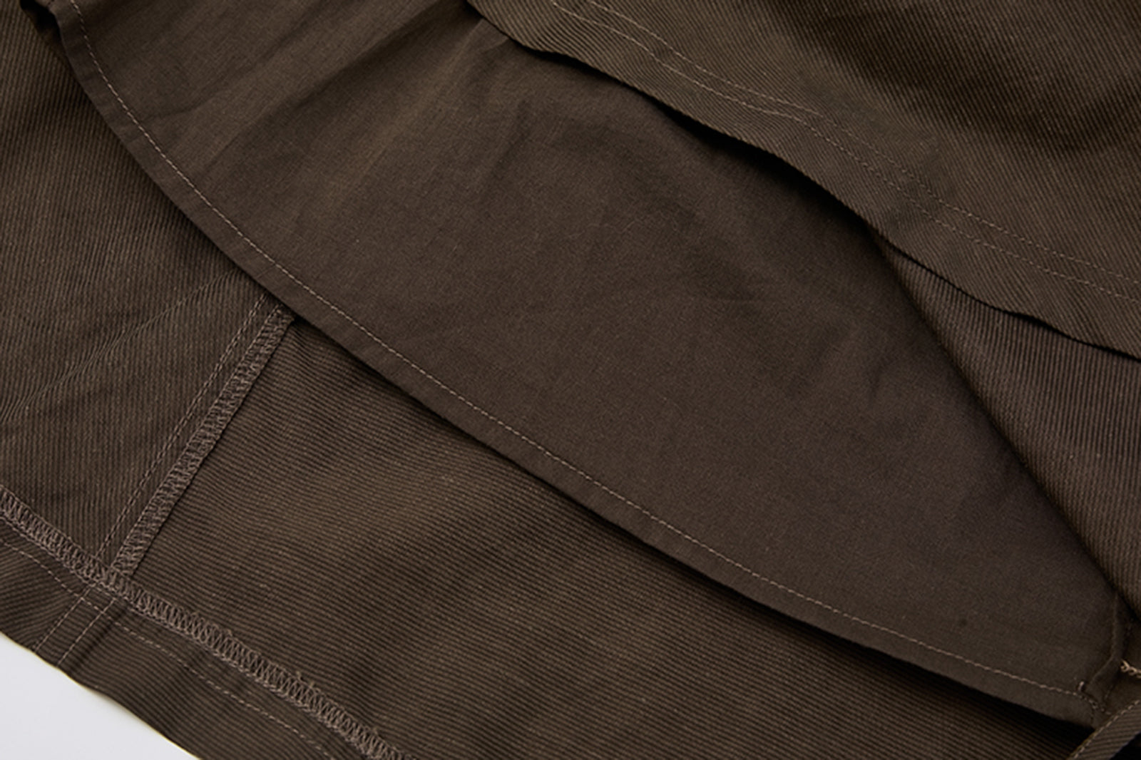NOESE Paneled Ruched Utility Skirt