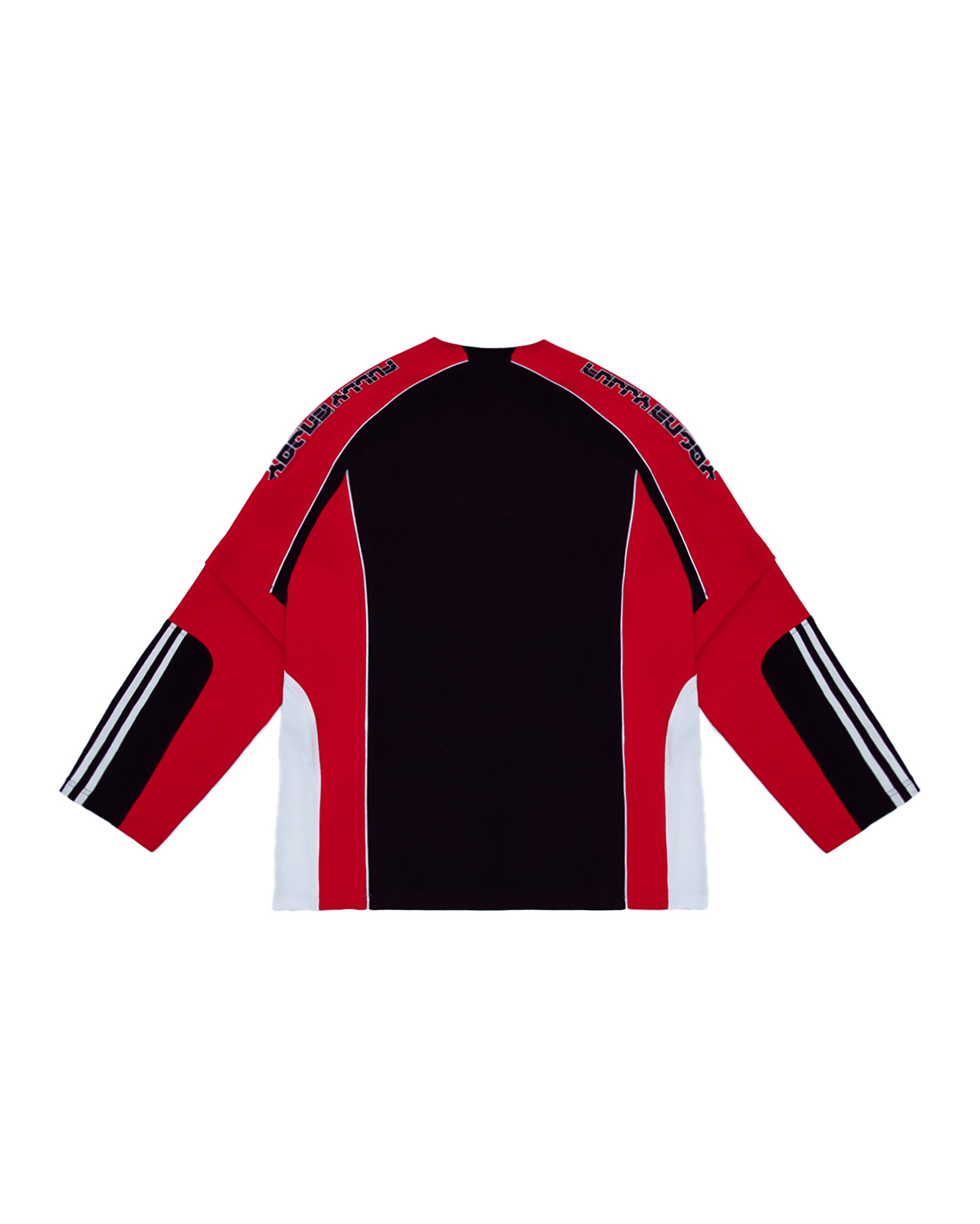 MOGONGSHE Contrast Spliced Detachable Long-Sleeve Tee