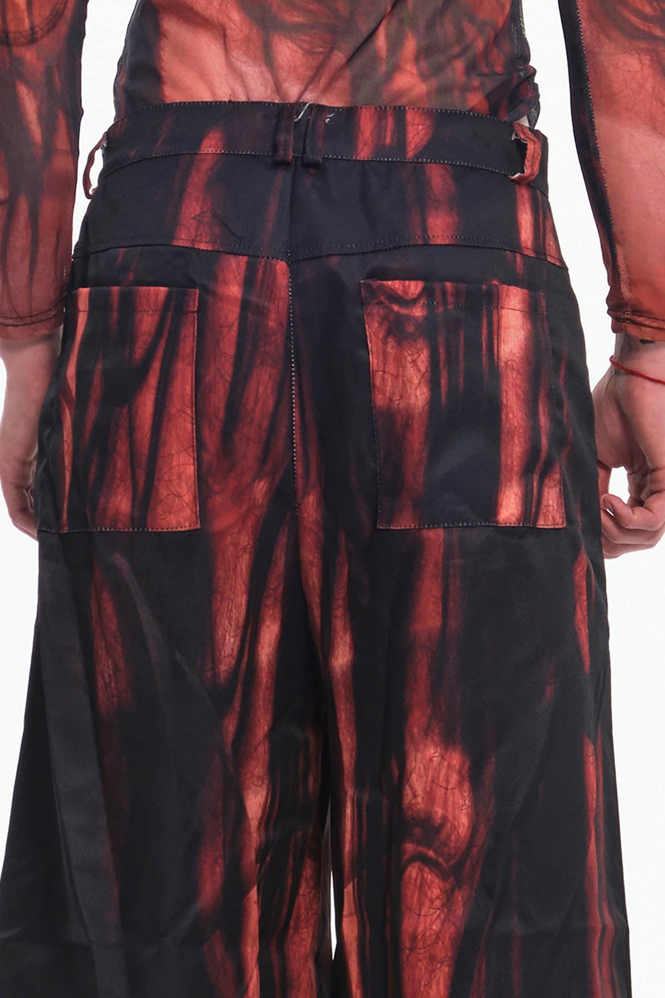 EMBRYO Hair Full-Print Wide-Leg Pants, premium urban and streetwear designers apparel on PROJECTISR.com, EMBRYO