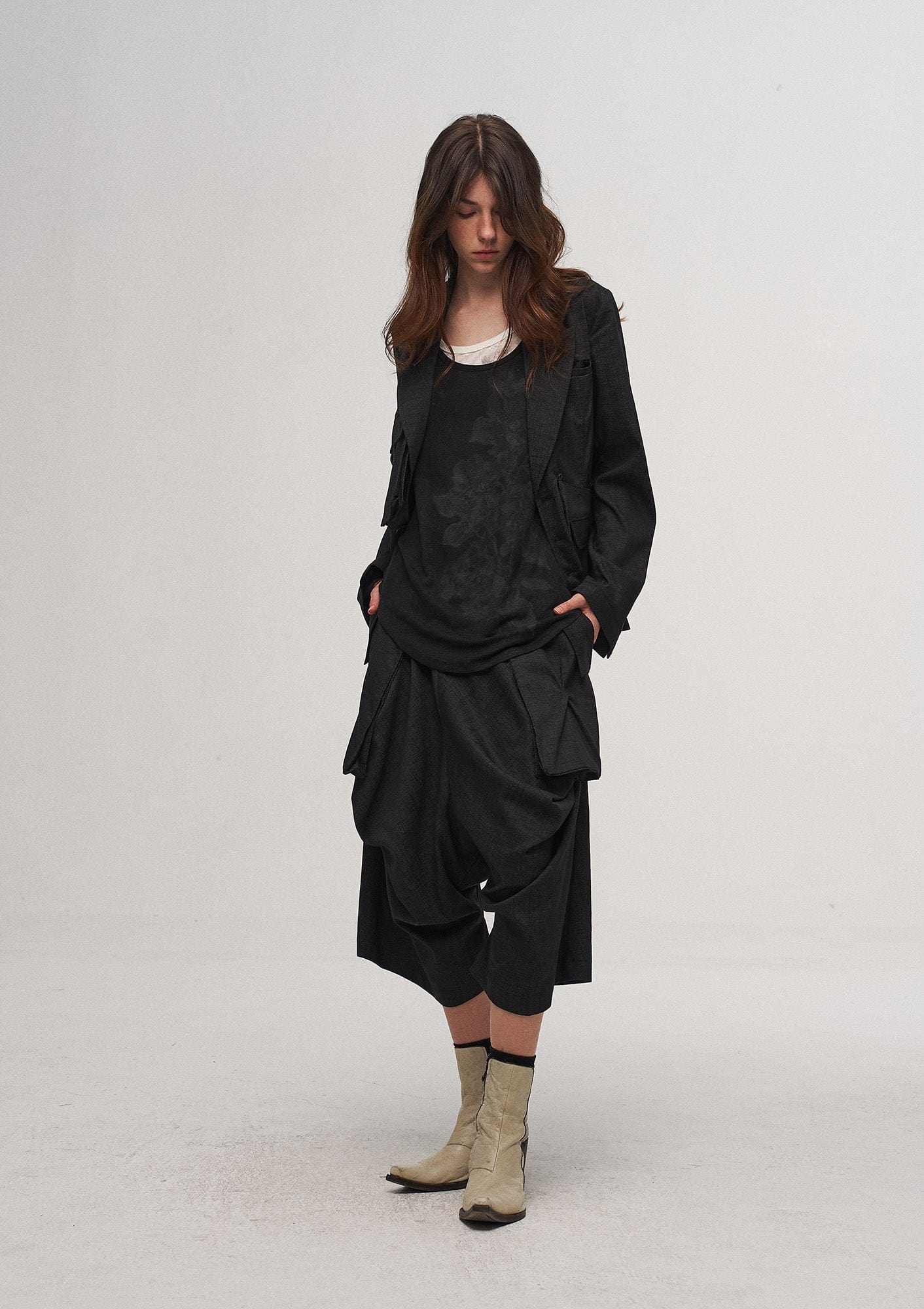 ILNya Nieternite Nifutur Asymmetric Pocket Multi-Button Blazer, premium urban and streetwear designers apparel on PROJECTISR.com, ILNya Nieternite Nifutur