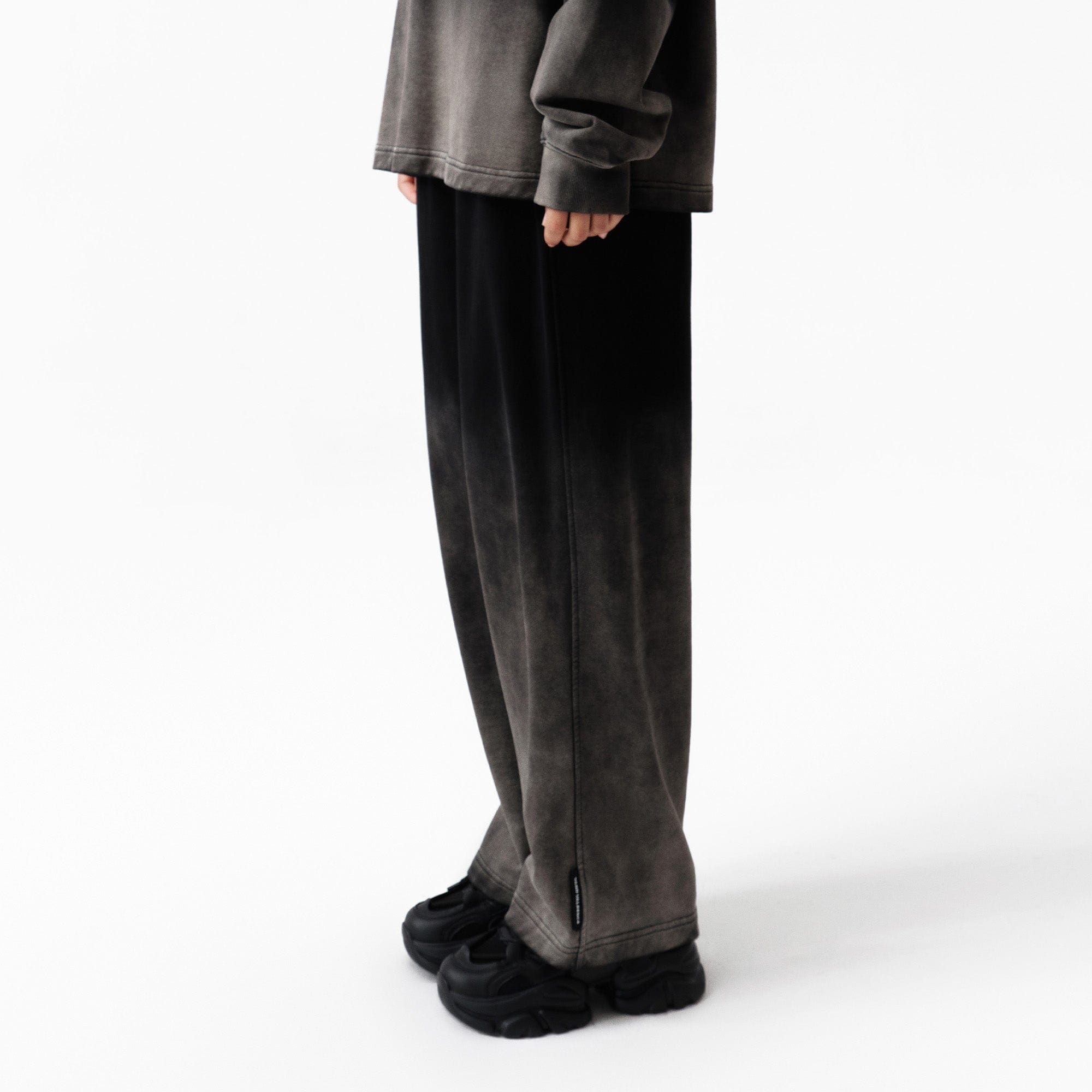 VANN VALRENCE Washed Gradient Straight-Leg Pants, premium urban and streetwear designers apparel on PROJECTISR.com, VANN VALRENCE