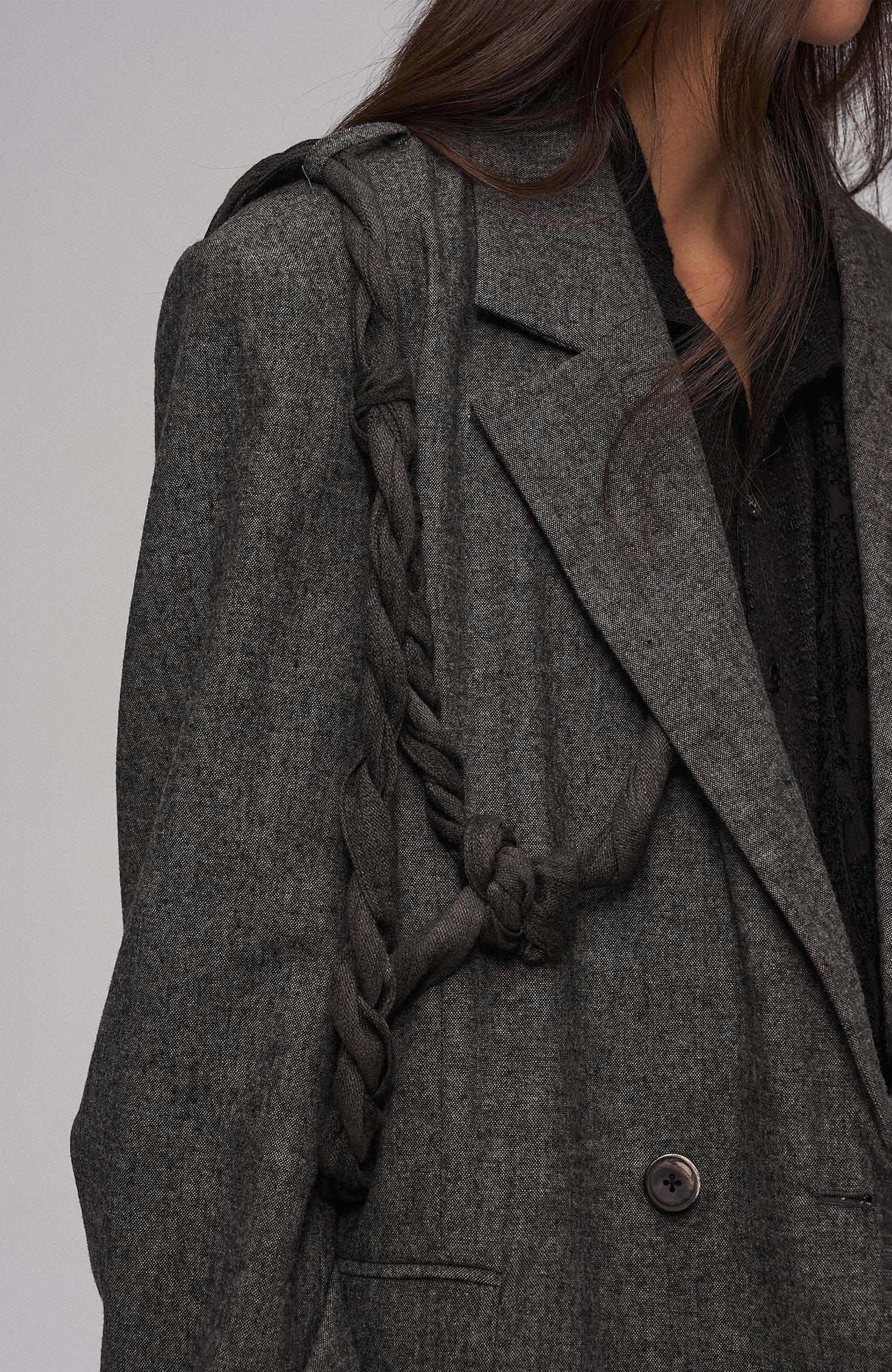 ILNya Nieternite Nifutur Rope Wrap Wool-Blend Suit Jacket