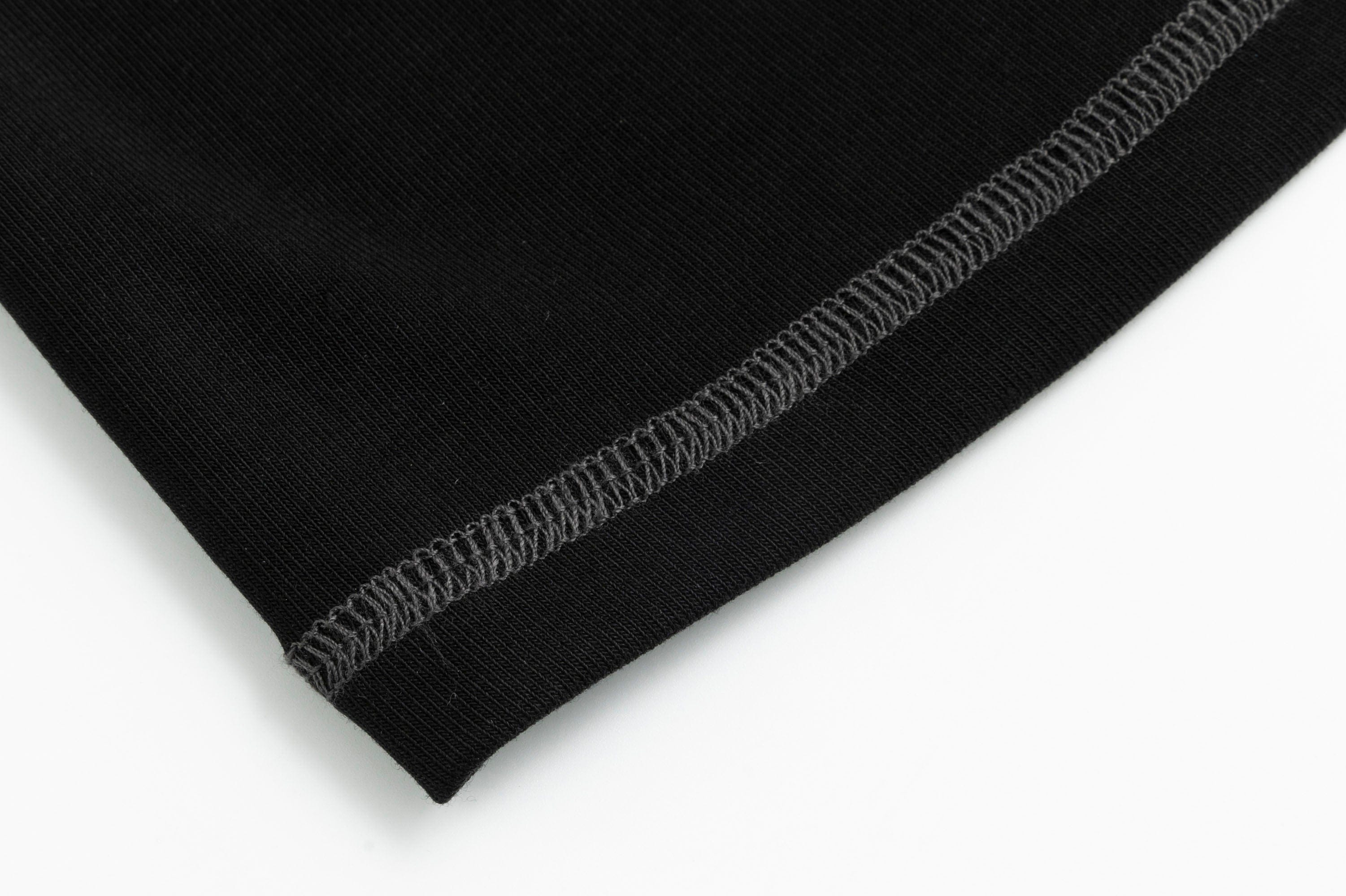 CESTNOUS Striped Sleeve Grommet Henley Tee