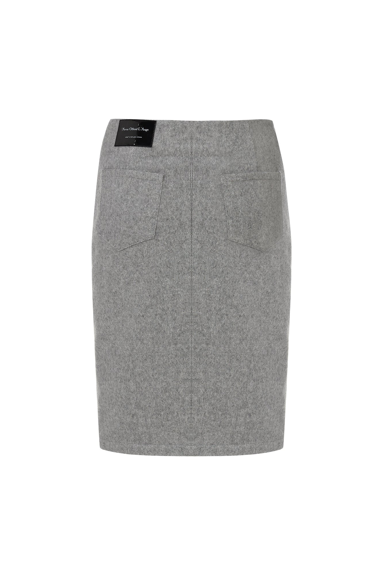 NEVER OFFEND L ANGEL Front-Slit Pencil Skirt