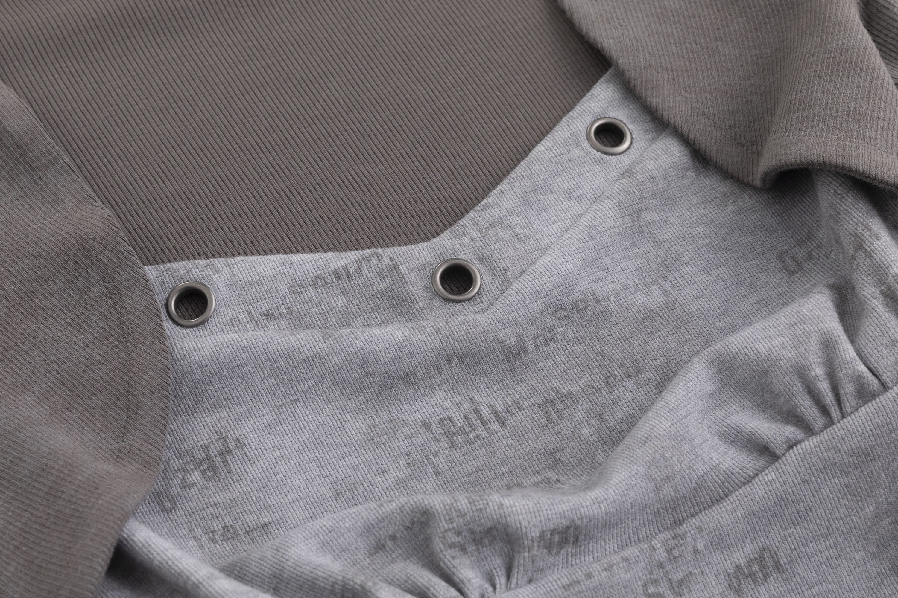 CESTNOUS Faux Layered Belted Long-Sleeve Tee