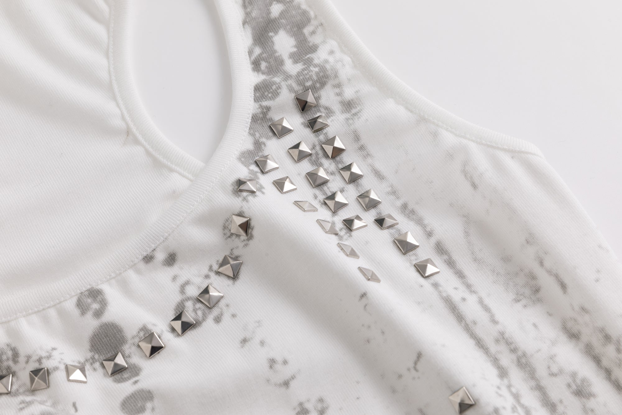 CESTNOUS Punk Studded Slim Tank Top