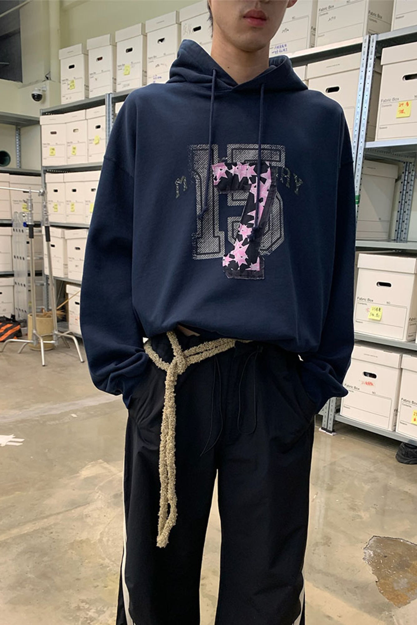 NEVERSEEZ 15 & 7 Layered Graphic Hoodie