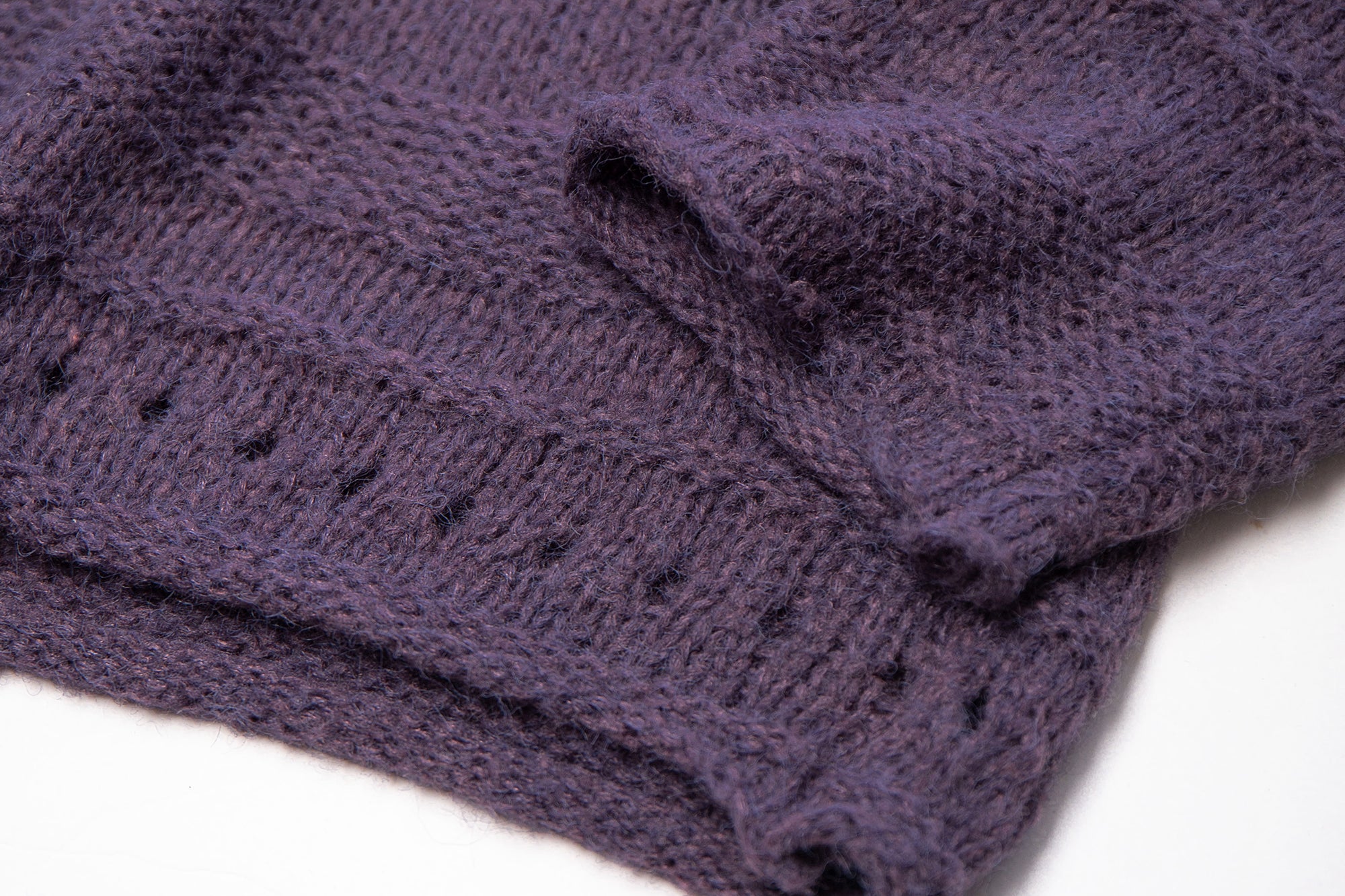 LEONSENSE Mohair-Blend Open-Knit Oversized Sweater