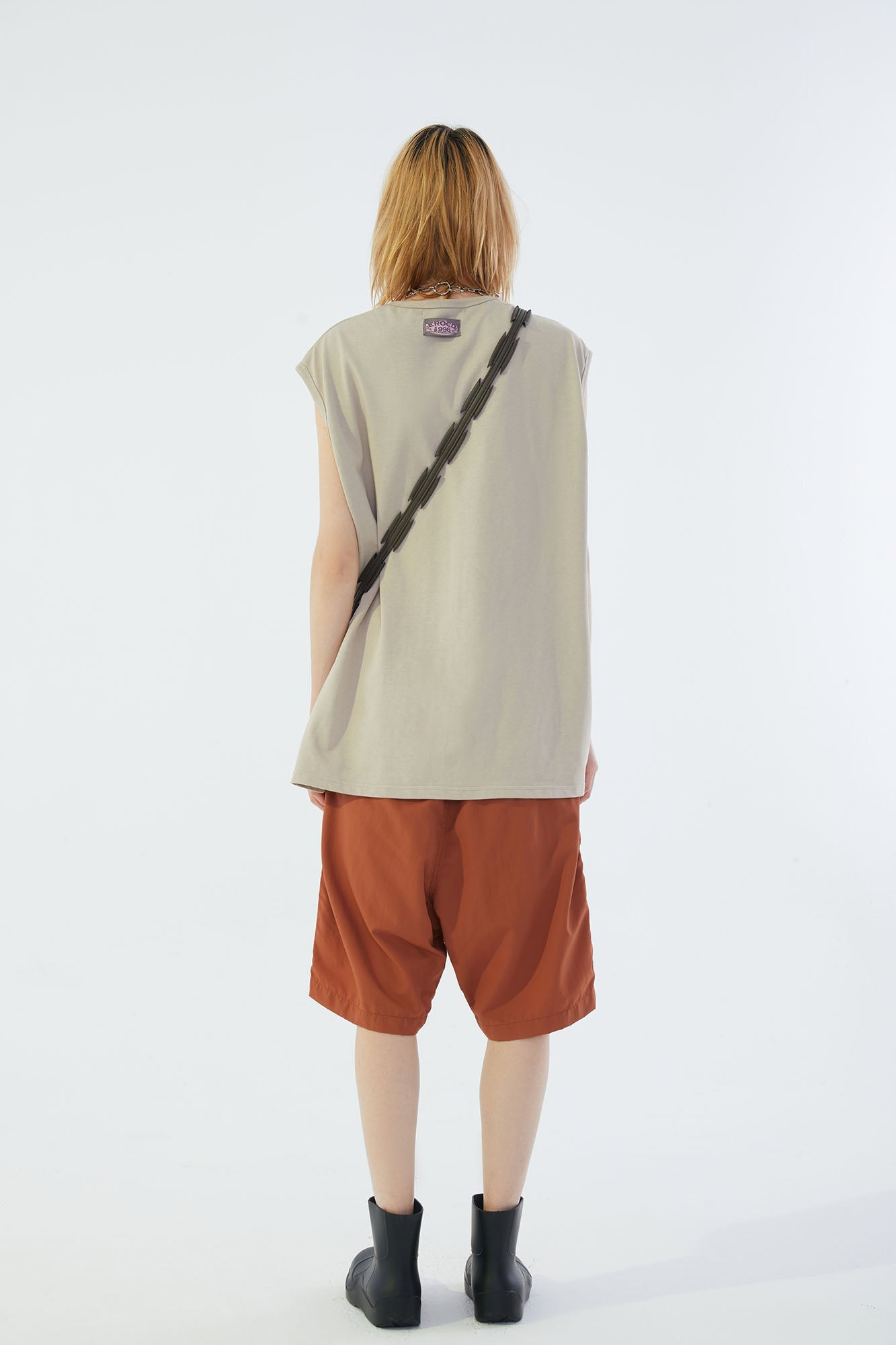 ERROR CODE ROBT Portrait Graphic Mesh Lining Sleeveless Tee